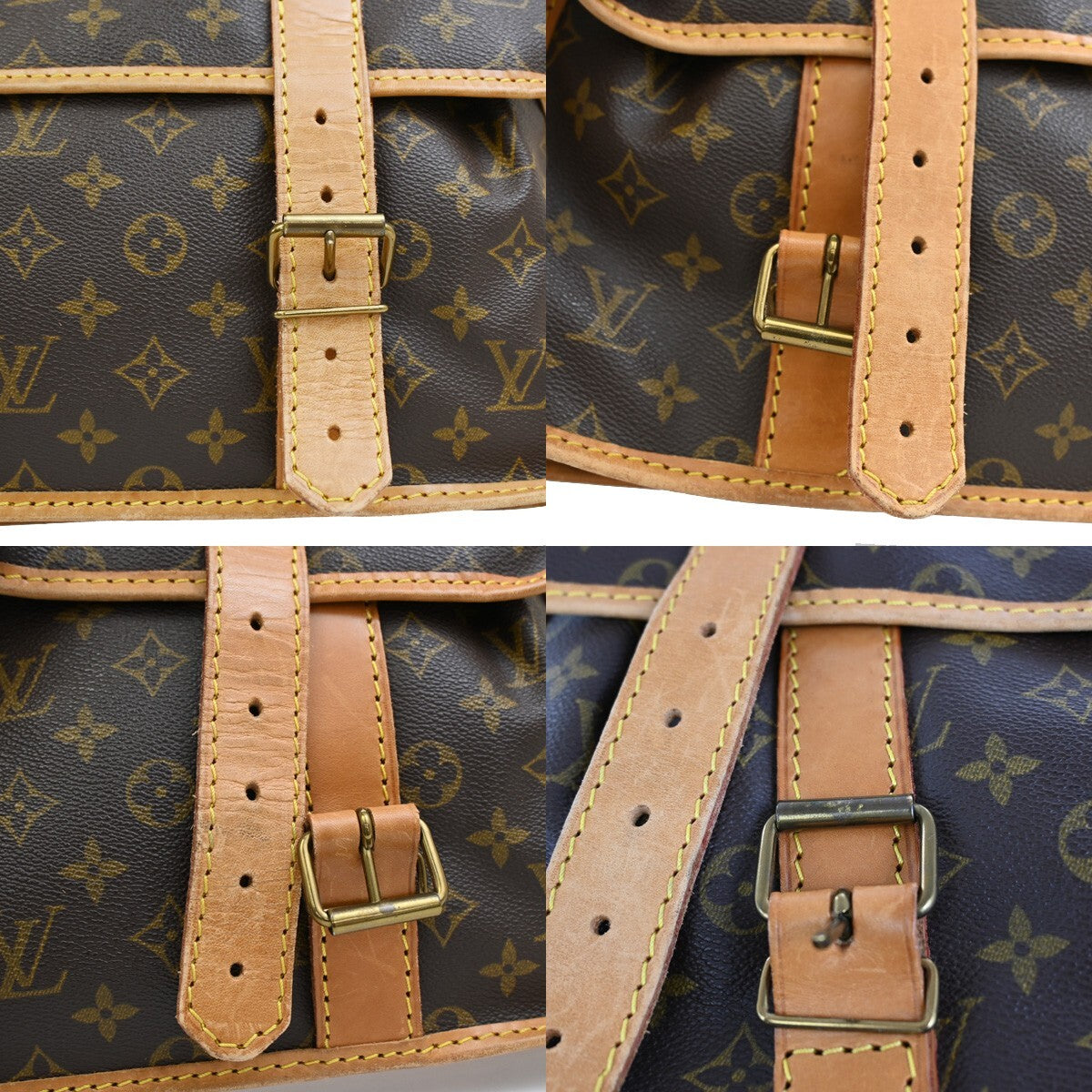 LOUIS VUITTON LV Sac Kleber Shoulder Bag Monogram Leather Brown M58122 13FB539