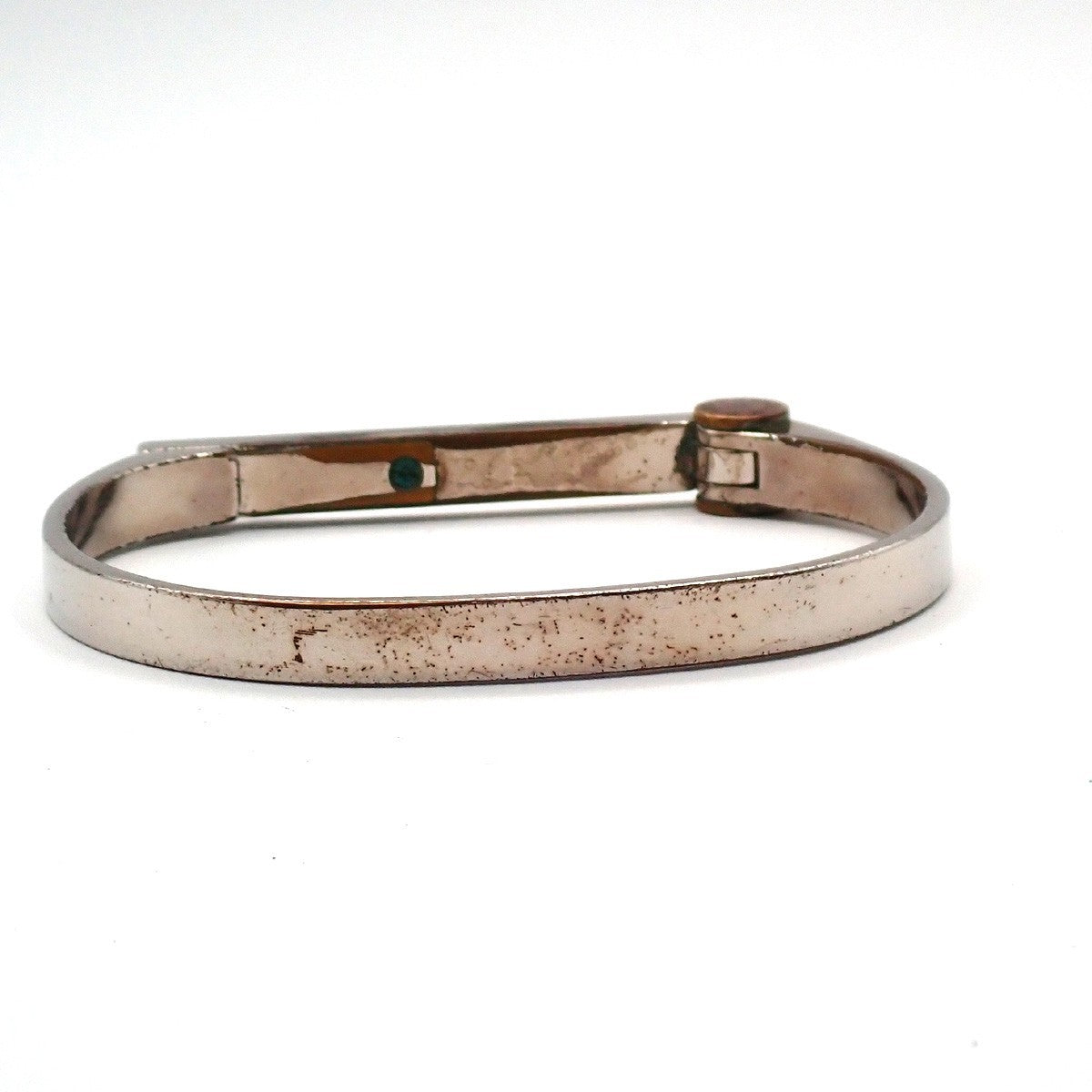 LOUIS VUITTON Nanogram Cuff Bracelet Metal Silver Italy SHW M68087 07ZA296