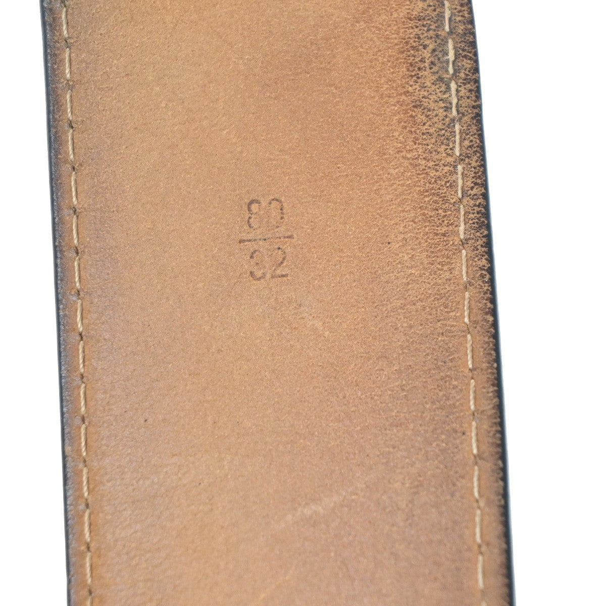 LOUIS VUITTON Ceinture Jeans Buckle Belt 80/32 Leather BK SR Spain M6812 63KC996