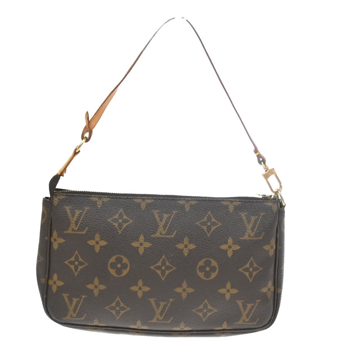 LOUIS VUITTON Pochette Accessoires Hand Bag Monogram Leather BN M51980  88SA105