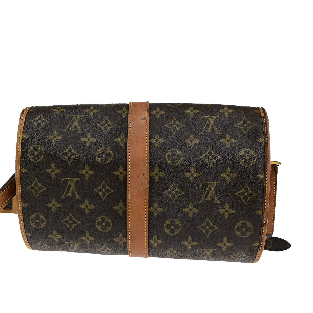 LOUIS VUITTON Logo Marne Shoulder Bag Monogram Leather Brown M51369 80YF508
