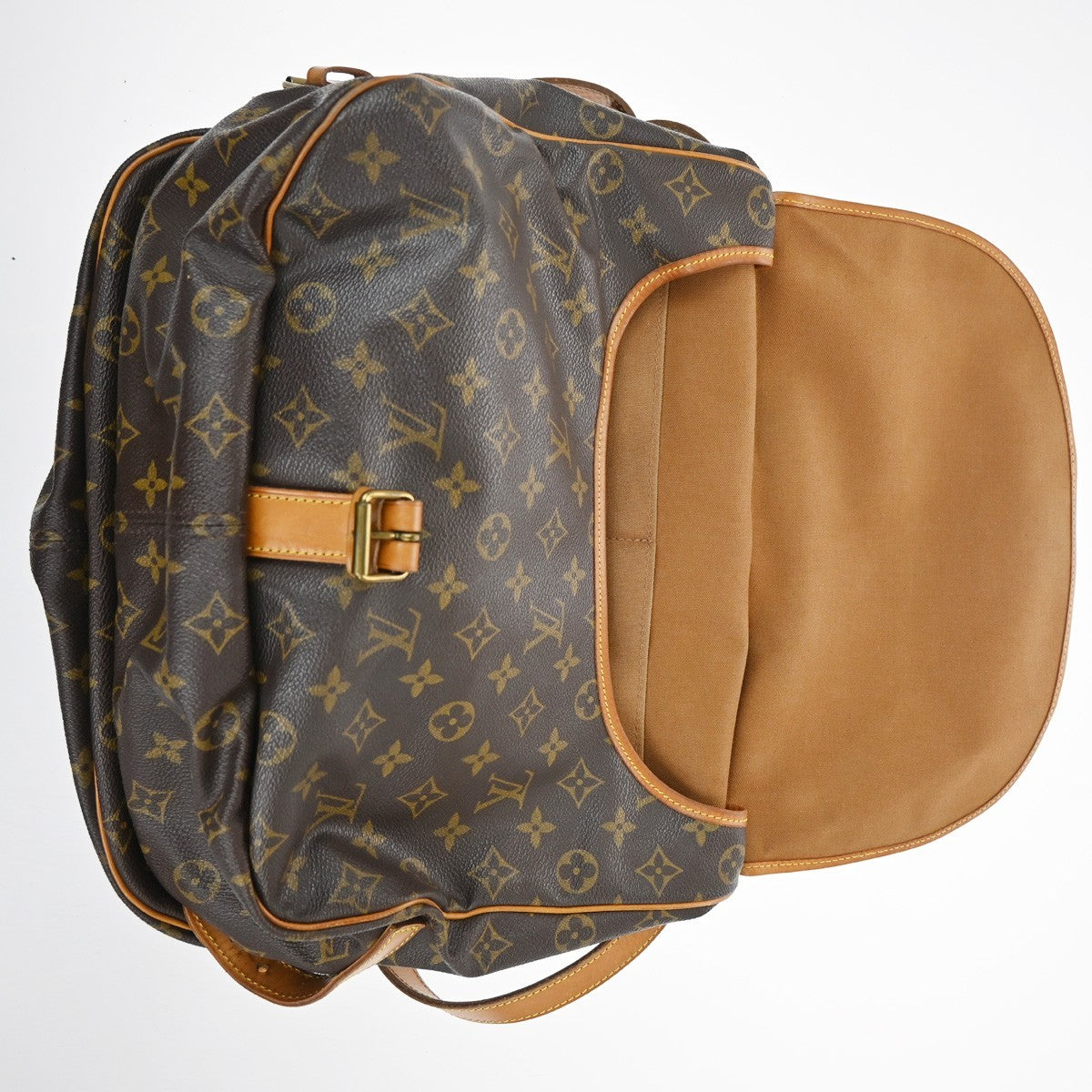 LOUIS VUITTON Saumur 35 Shoulder Bag Monogram Leather BN France M42254 82KC269