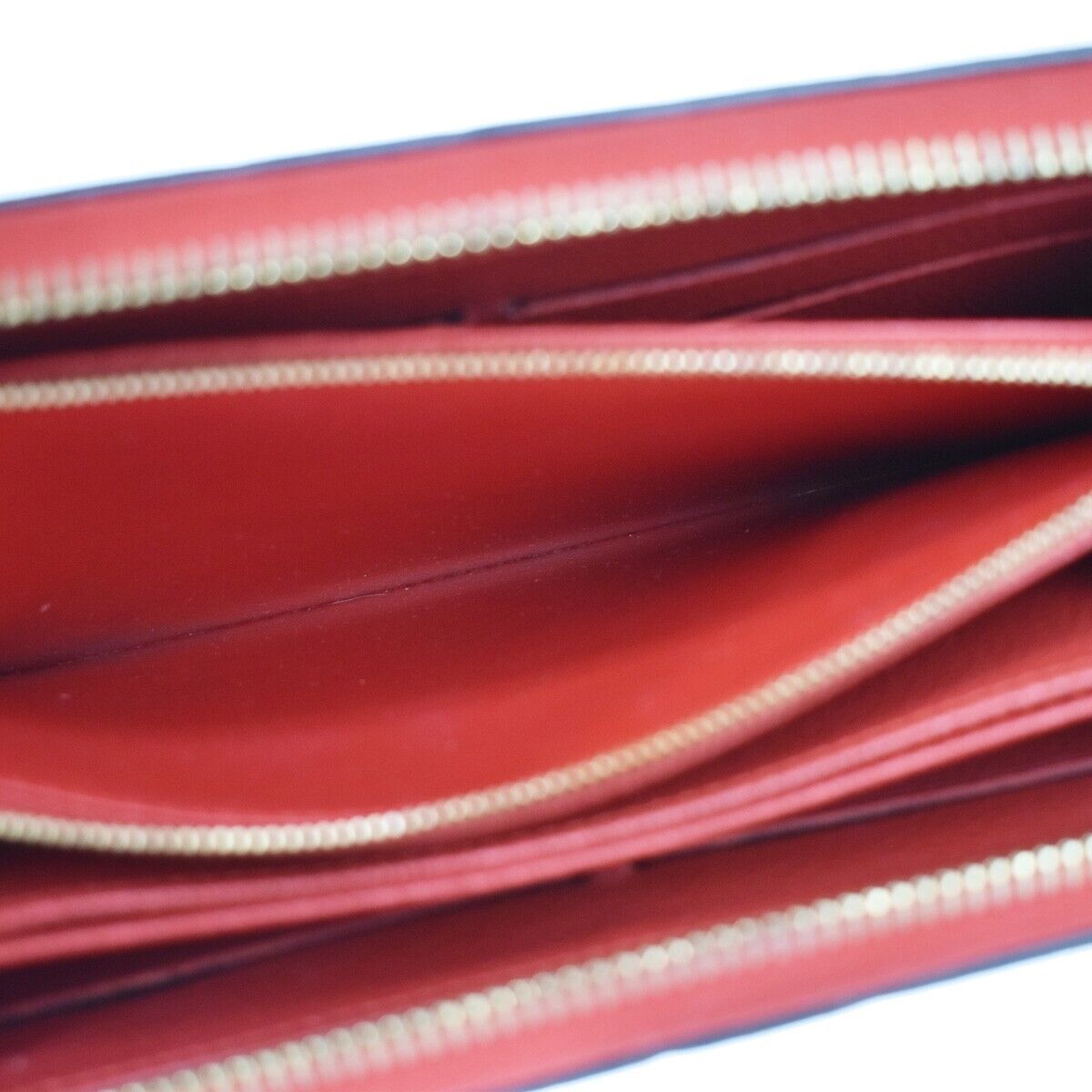 LOUIS VUITTON Zippy Wallet Monogram Empreinte Leather Scarlet M63691 87GA838