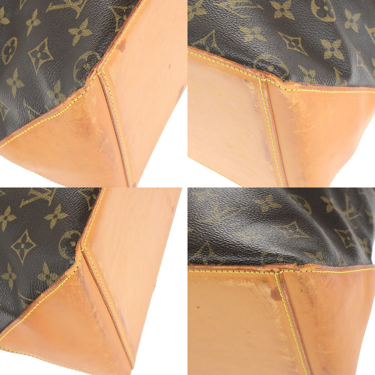LOUIS VUITTON Cabas Mezzo Shoulder Bag Monogram Leather Brown M51151 66YG758