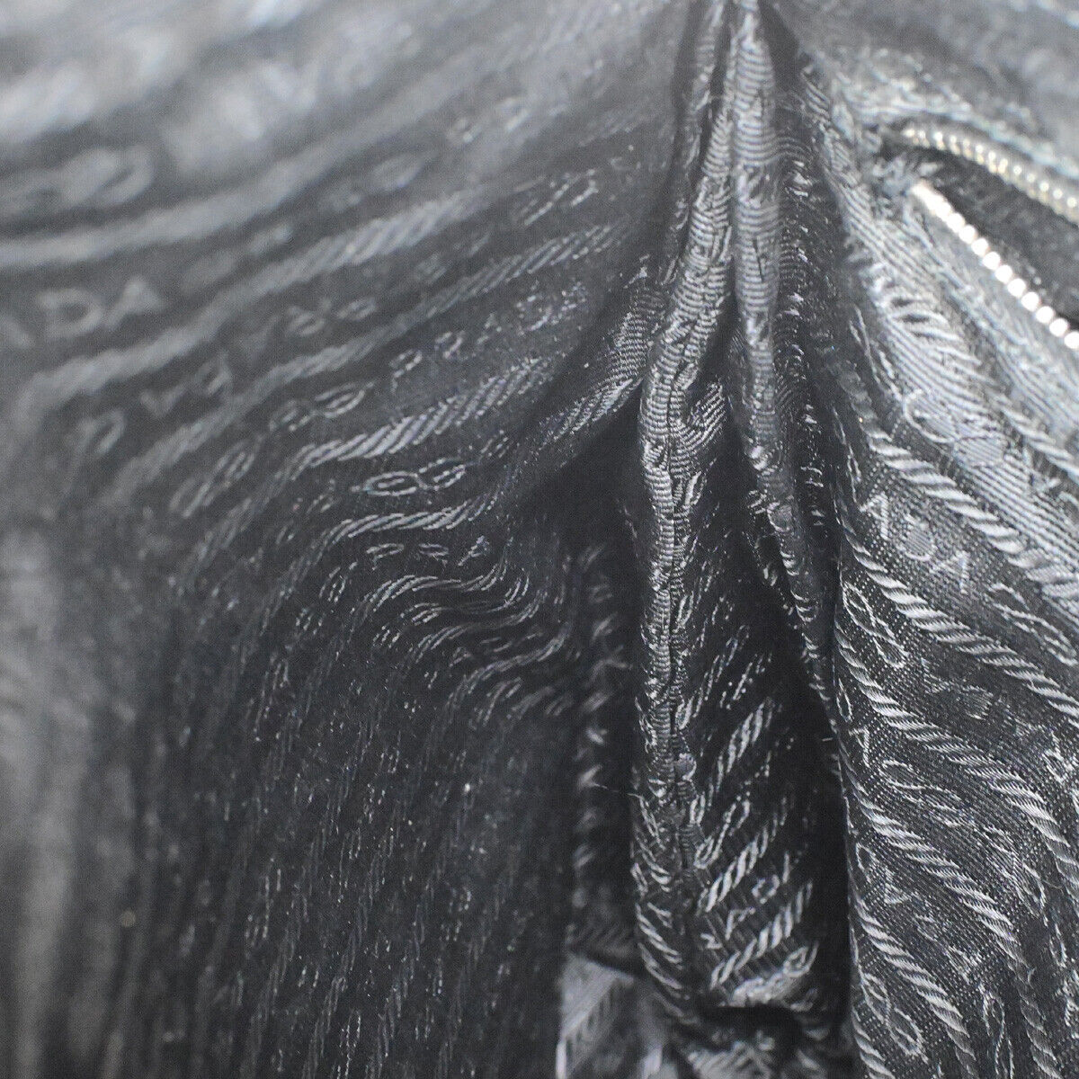 PRADA Logo Tessuto Crossbody Shoulder Bag Nylon Leather Black SHW Italy 67YG497