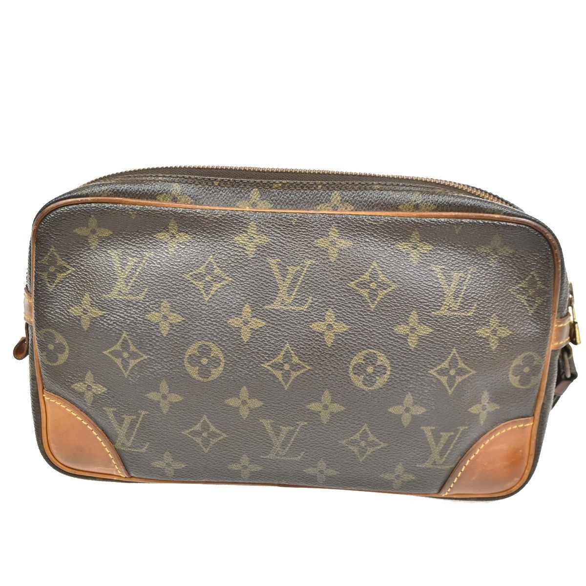 LOUIS VUITTON Marly Dragonne GM Clutch Hand Bag Monogram Brown M51825  67TA280