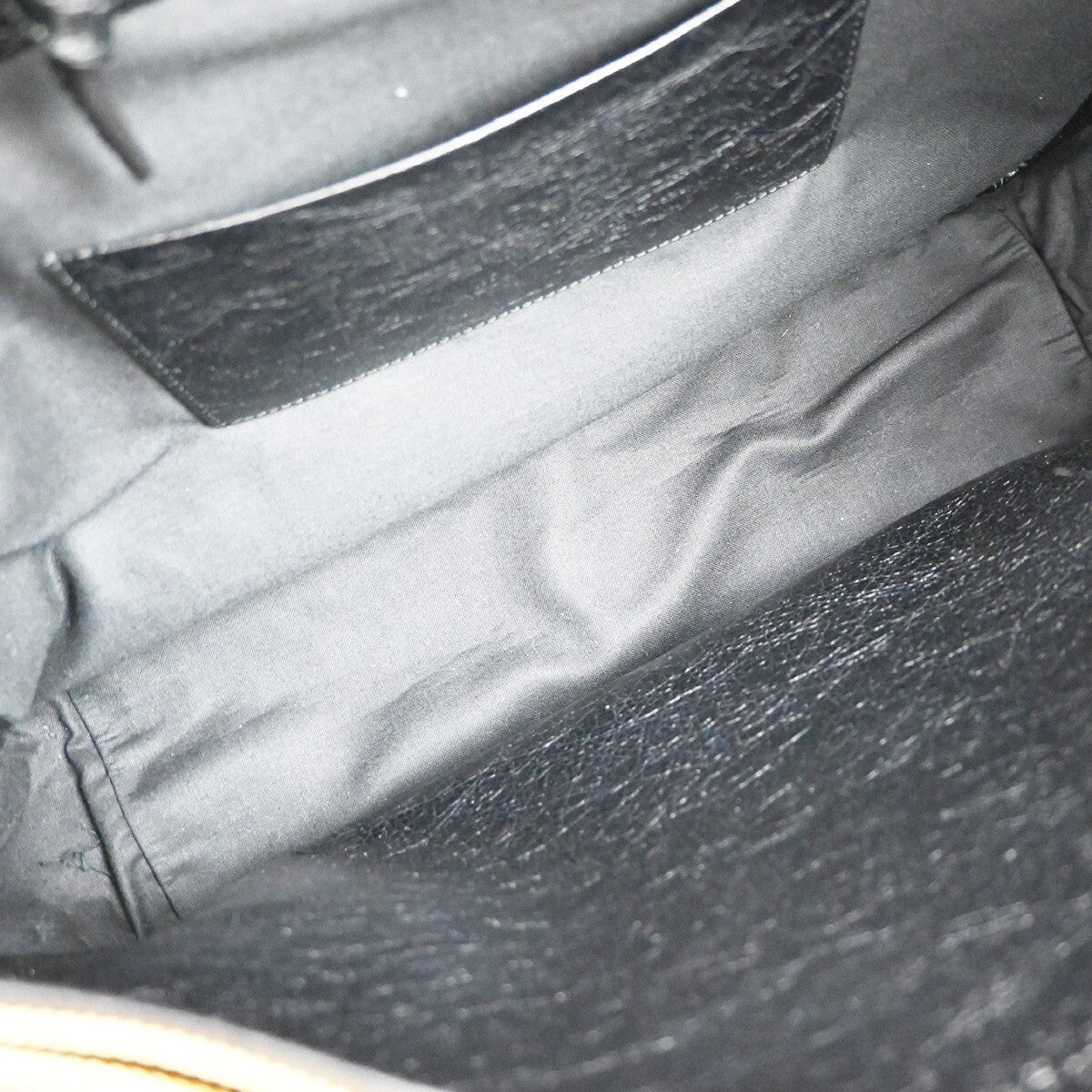 BALENCIAGA Blanket Square Medium 2Way Shoulder Hand Bag Leather Black 79RF362