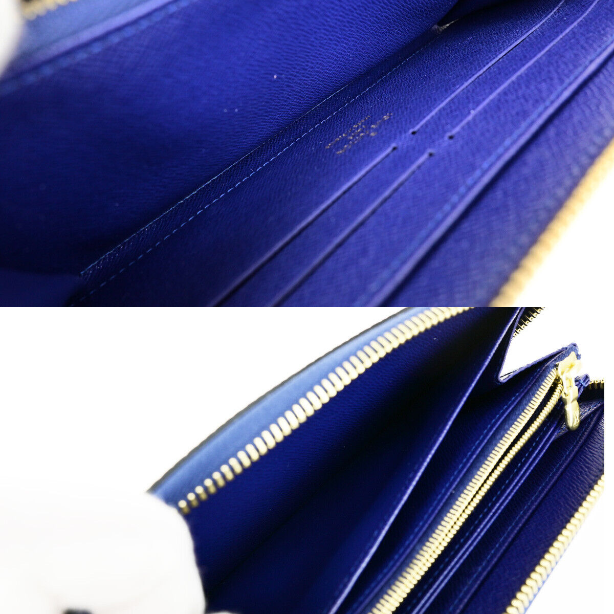 LOUIS VUITTON owl Night Bird Long Zippy Wallet Epi Leather Iris M42558 16RF193