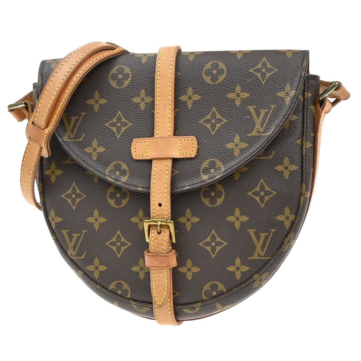 LOUIS VUITTONI Chantilly MM Shoulder Bag Monogram Leather Brown M51233 80EF912