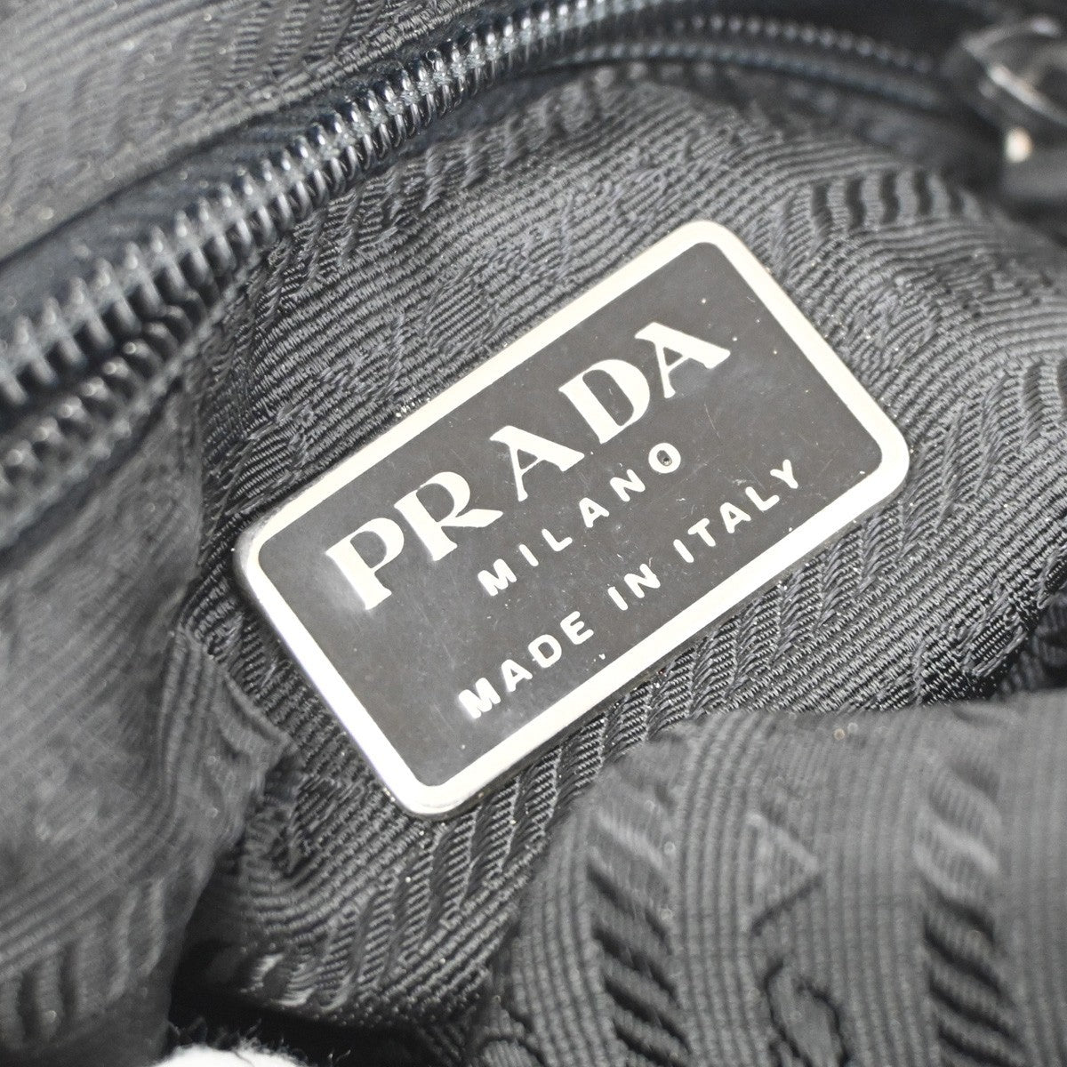 PRADA  Sport Line Shoulder Crossbody Bag Nylon Leather Canvas Black SHW 07KD090