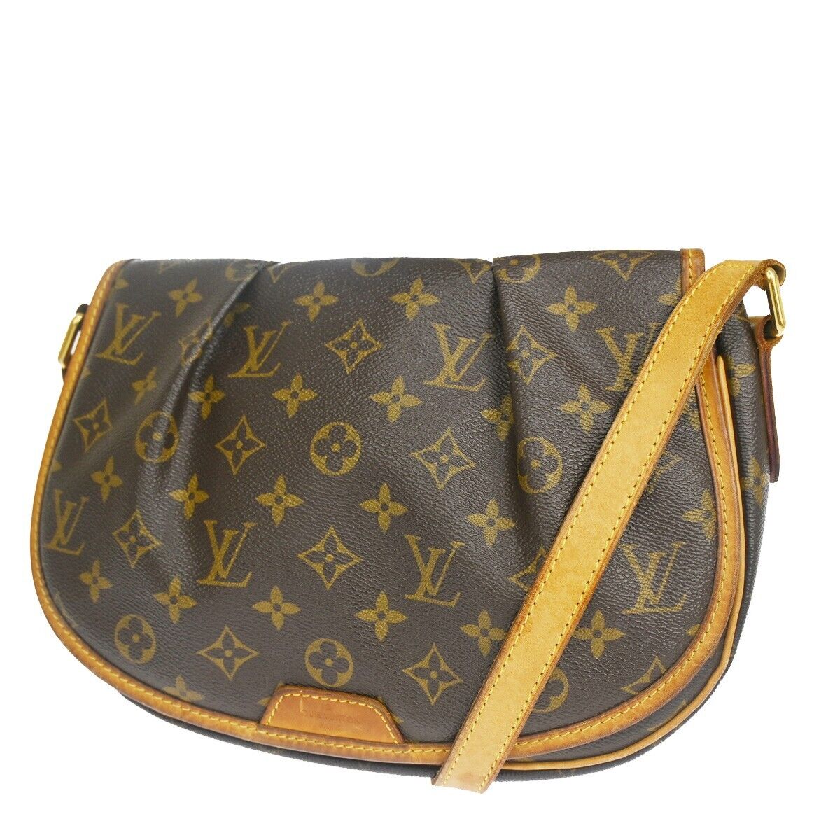 LOUIS VUITTON Menilmontant PM Shoulder Bag Monogram Leather BN M40474 72ED306