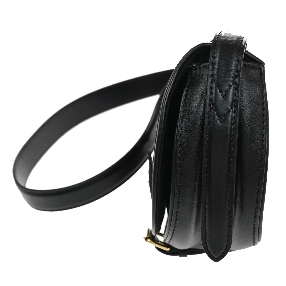 LOUIS VUITTON LV Tambourine Shoulder Bag Calfskin Leather Black M55505 603KC983