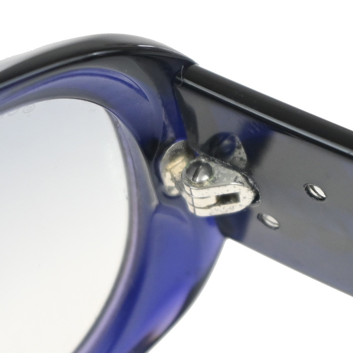 CHANEL CC Logo Camellia Sunglasses Eye Wear Plastic Blue 5113 Italy 60RL750