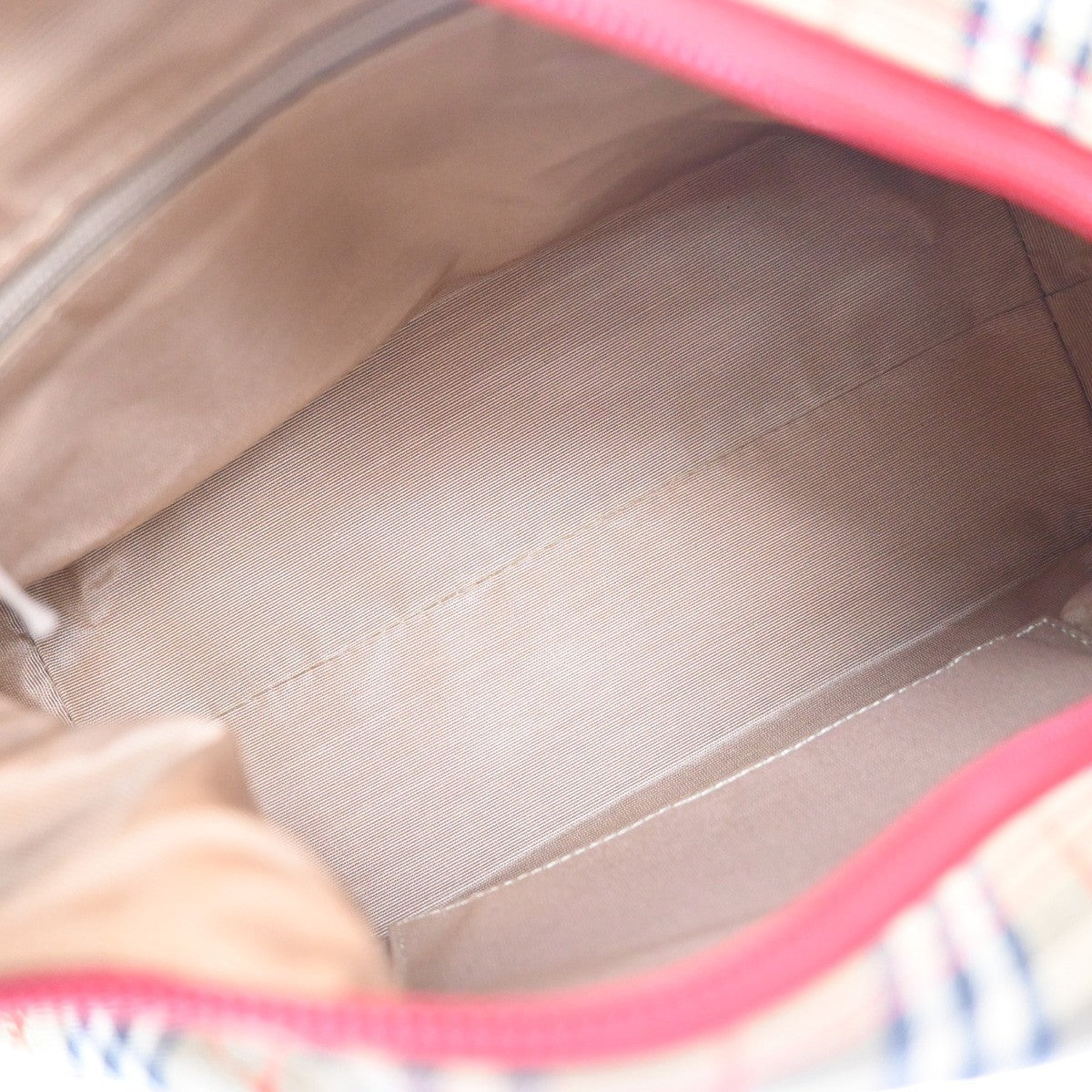 Burberrys Logo Nova Check Shoulder Hand Bag Canvas Leather Beige Red GHW 32RL976