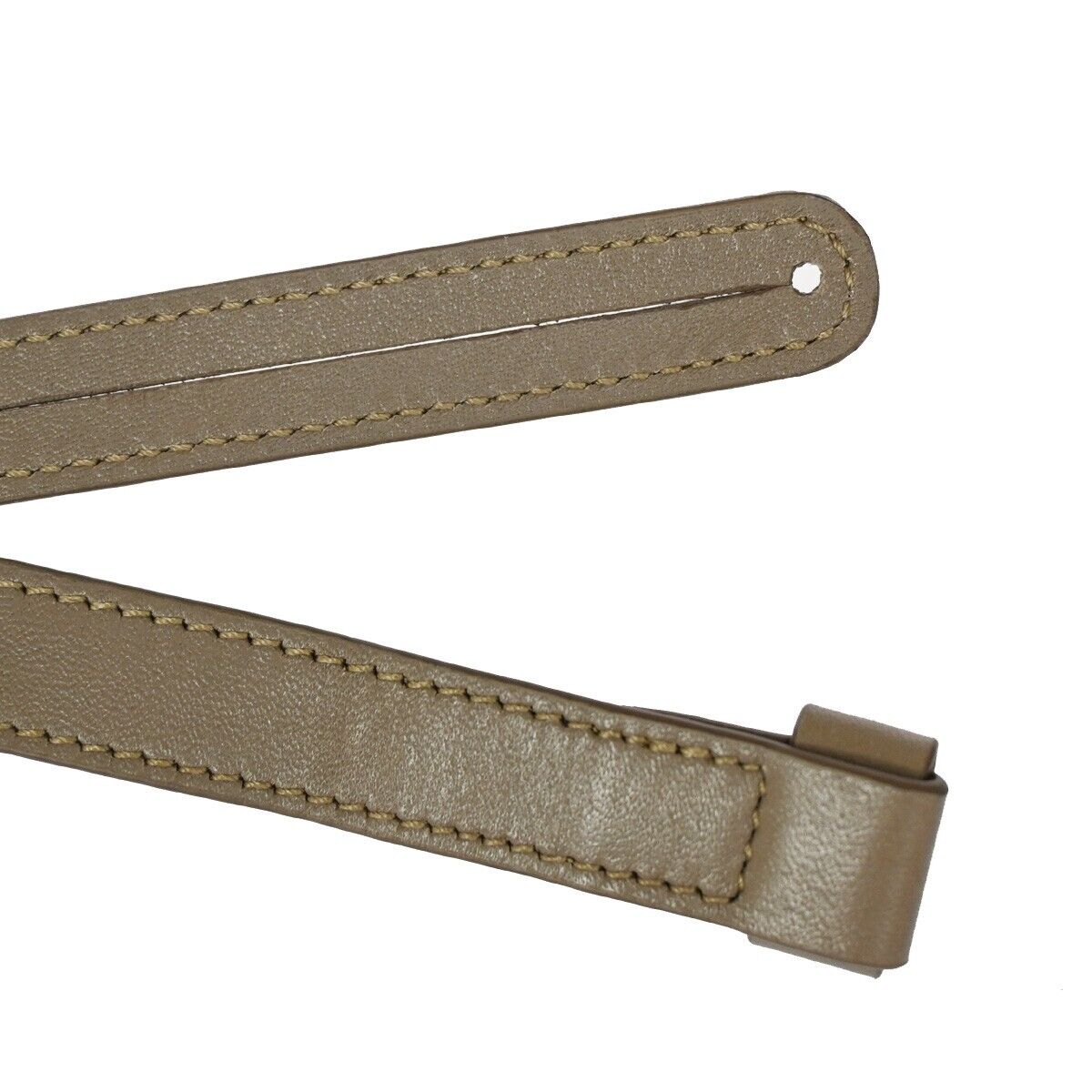 CARTIER BY SERAPIAN Name tag Leopard Leather Brown Italy Bag Accessory 07SH126