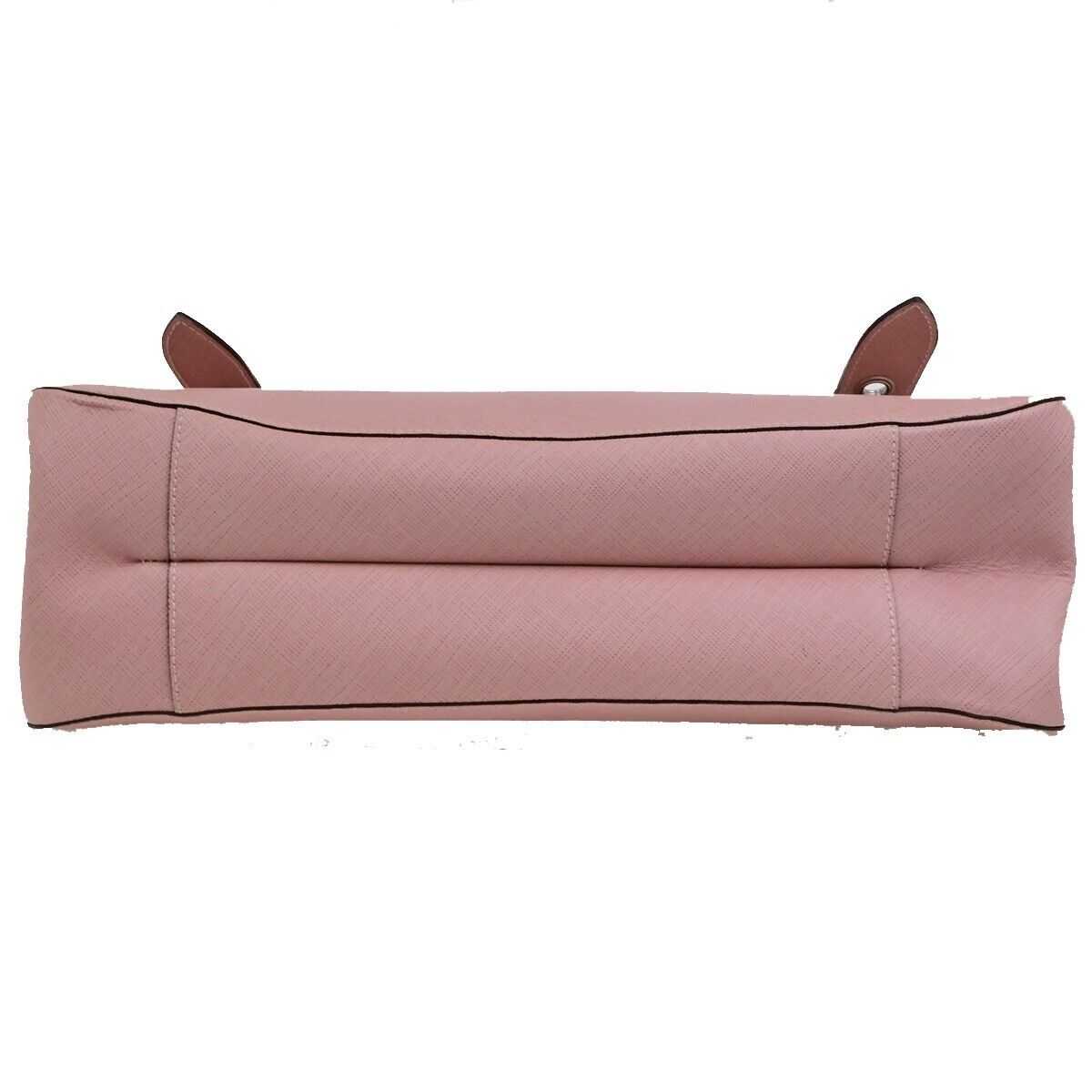 SALVATORE FERRAGAMO Gancini Hand Bag Leather Pink Silver Made in Italy 62KA535