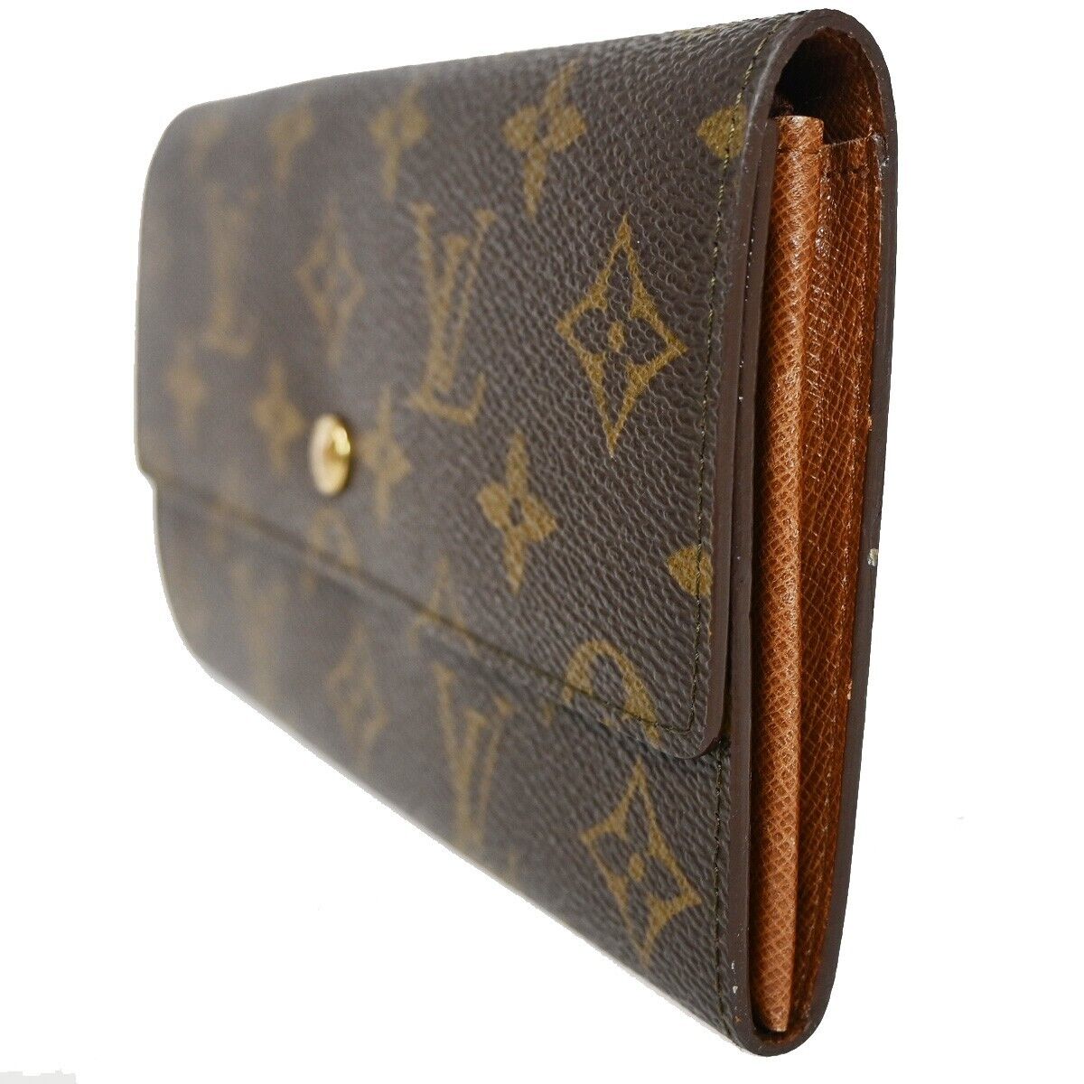 LOUIS VUITTON Porte Monnaie Credit Long Bifold Wallet Monogram M61724 64RJ270