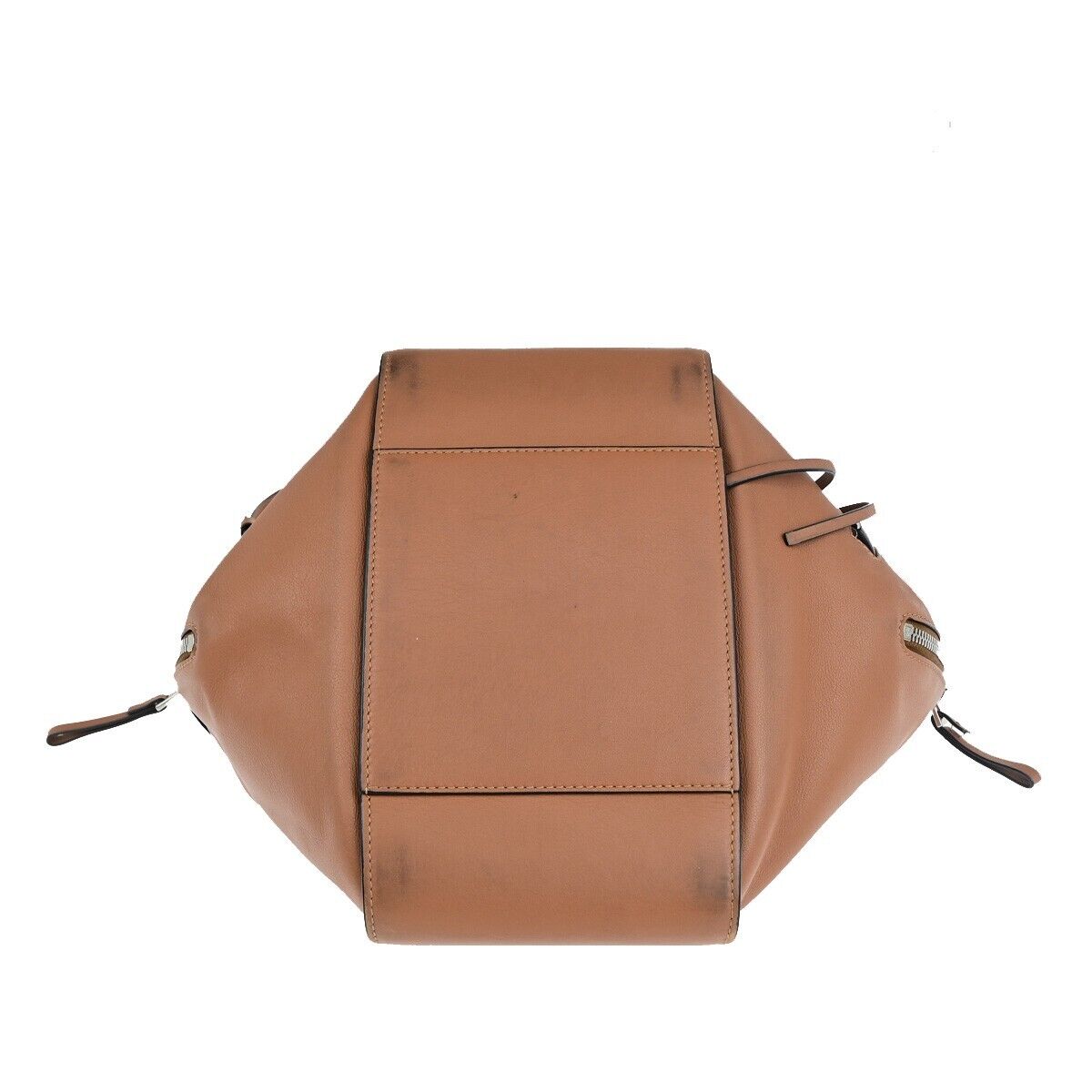 LOEWE Logo Hammock 2Way Shoulder Hand Bag Leather Brown SHW Spain 95EC945
