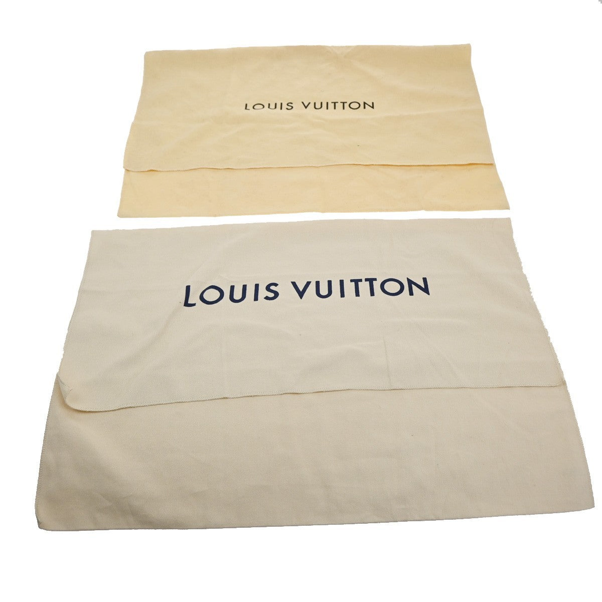 LOUIS VUITTON Logo 30 Set Drawstring Dust Bag Canvas Cotton Beige Brown 62CA727