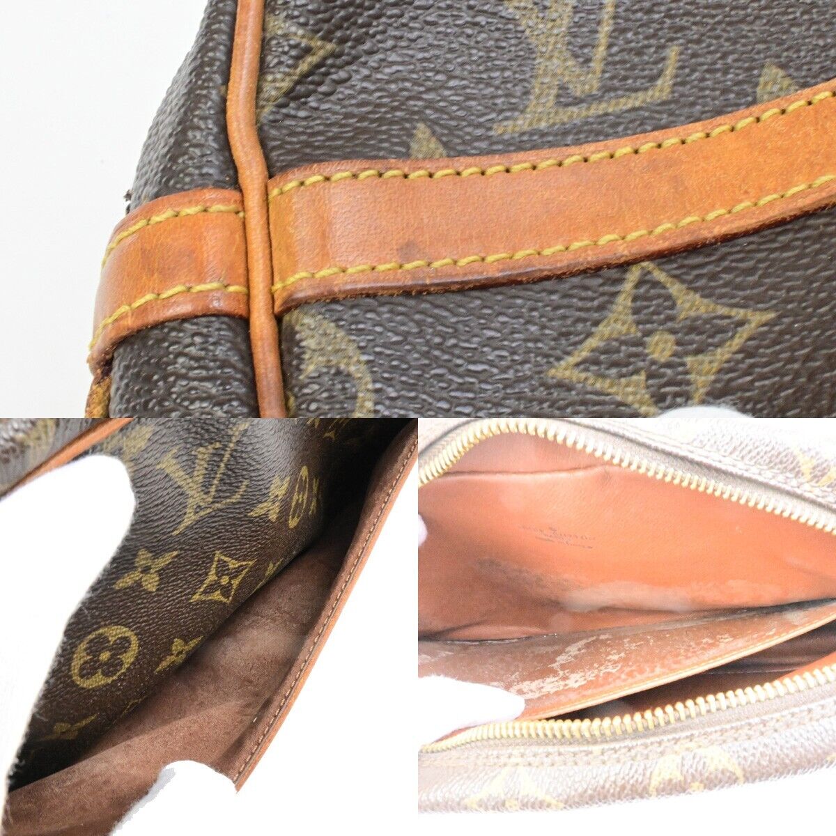 LOUIS VUITTON Compiegne 23 Clutch Hand Bag Monogram Leather Brown M51847 05ED976