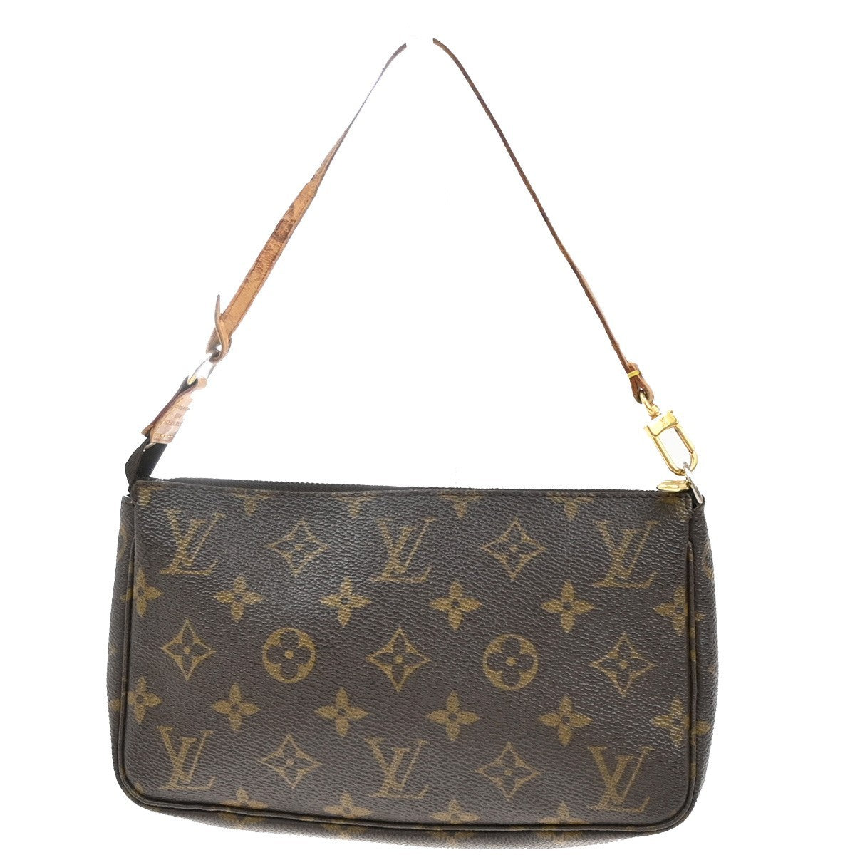 LOUIS VUITTON Pochette Accessoires Hand Bag Monogram Leather BN M51980 38EF857