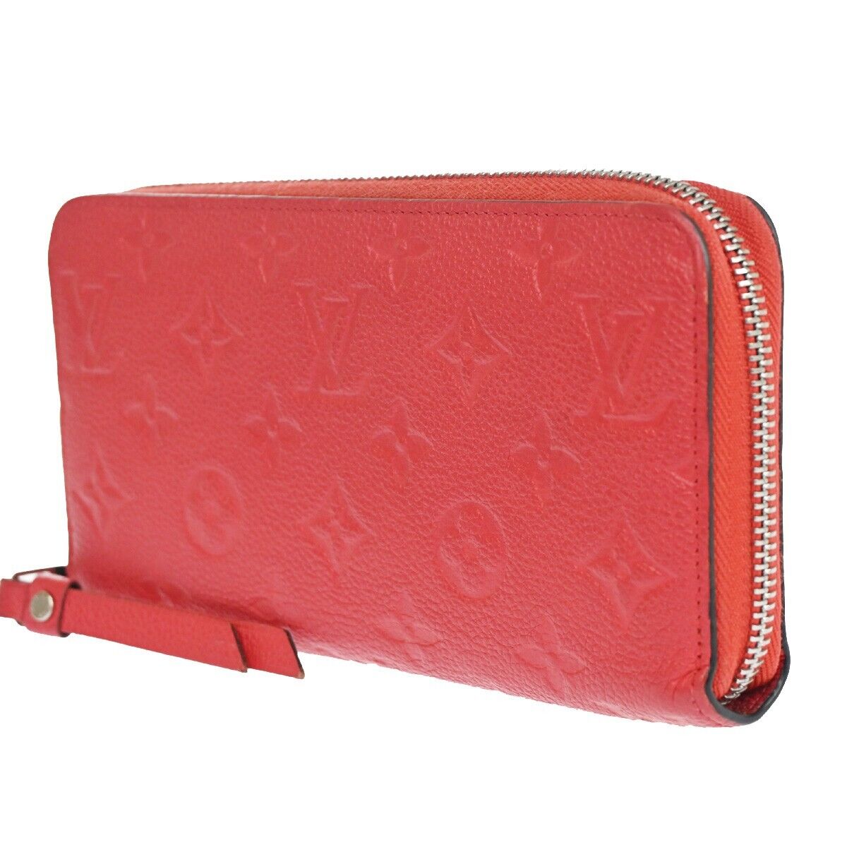 LOUIS VUITTON Long Zippy Wallet Monogram Empreinte Leather Cherry 34RH618