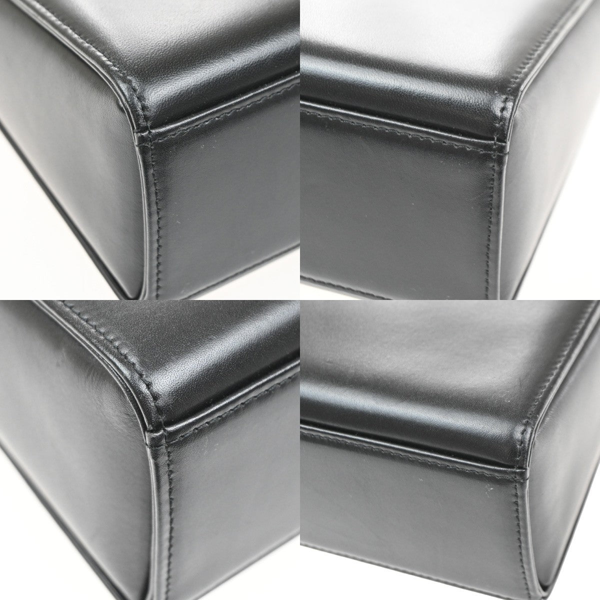 GIVENCHY Logo 2way Shoulder Hand Bag Leather Black GHW Japan 05MA543