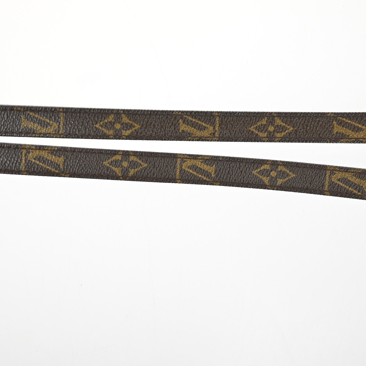 LOUIS VUITTON Shoulder Strap Monogram Leather Brown GHW Bag Accessory 05MA240