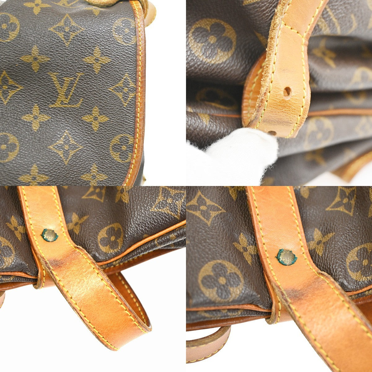 LOUIS VUITTON Saumur 35 Shoulder Bag Monogram Leather BN France M42254 88CA793