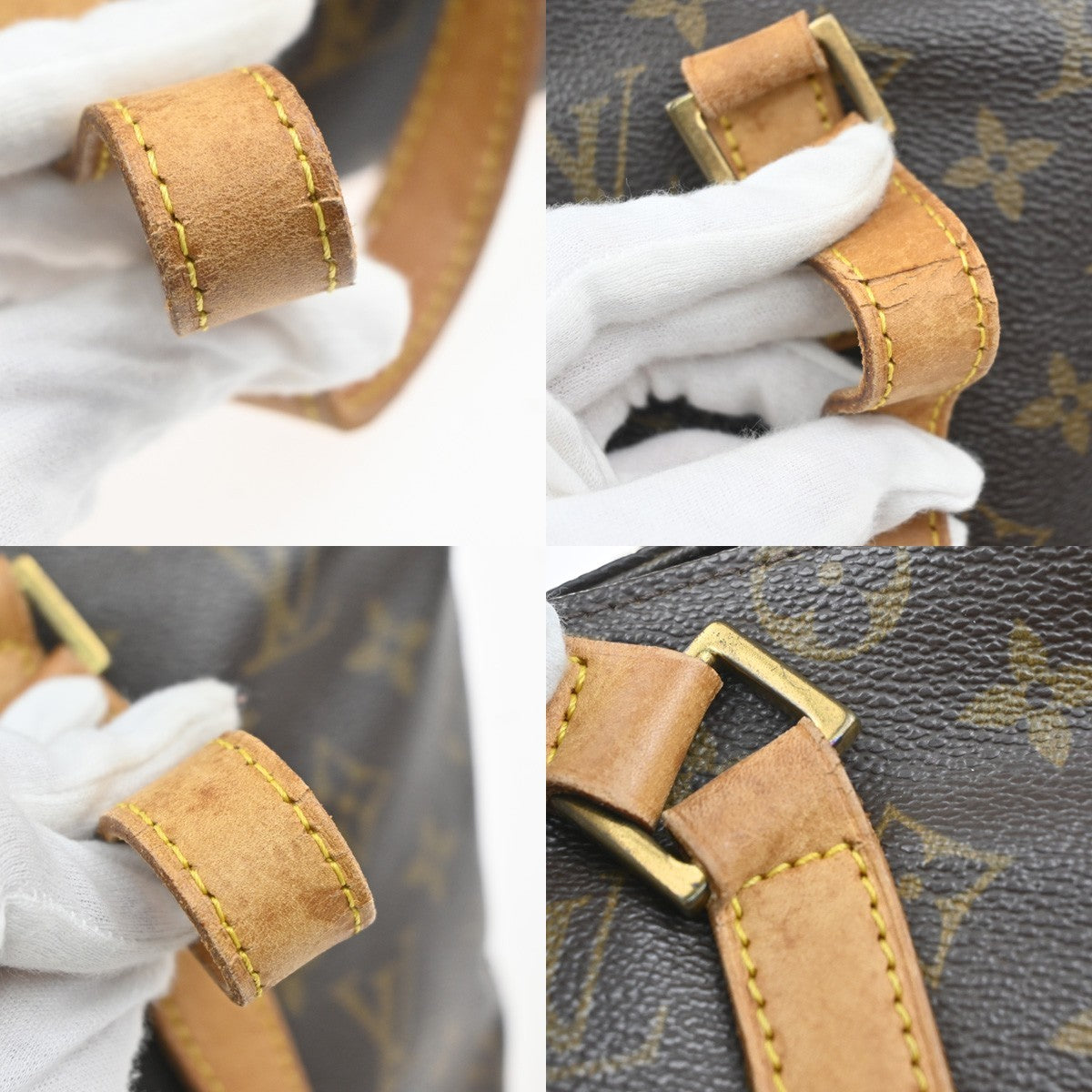 LOUIS VUITTON Cabas Piano Shoulder Bag Monogram Leather Brown M51148 82YJ148