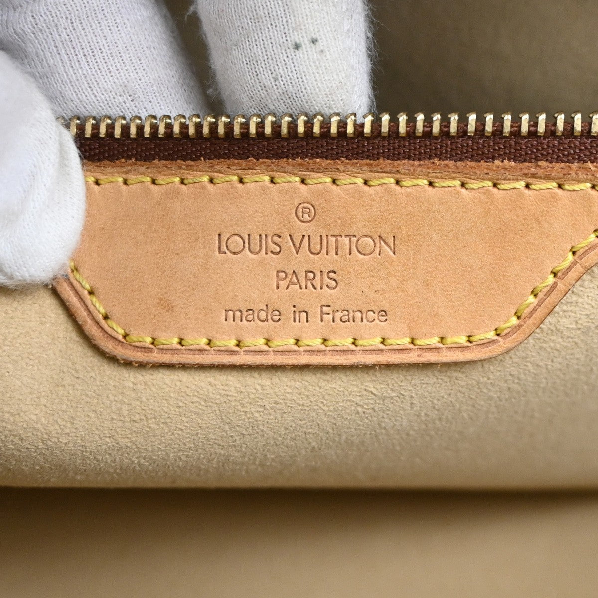 LOUIS VUITTON LV Logo Cite GM Shoulder Bag Monogram Leather Brown M51181 84TA653