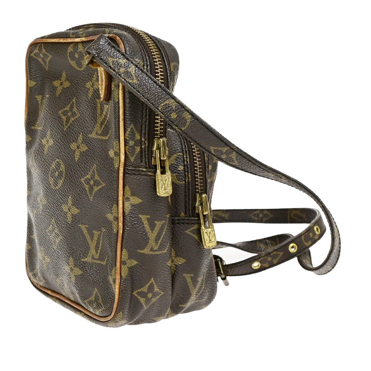 LOUIS VUITTON Mini Amazon Shoulder Bag Monogram Leather Brown M45238 63FB209