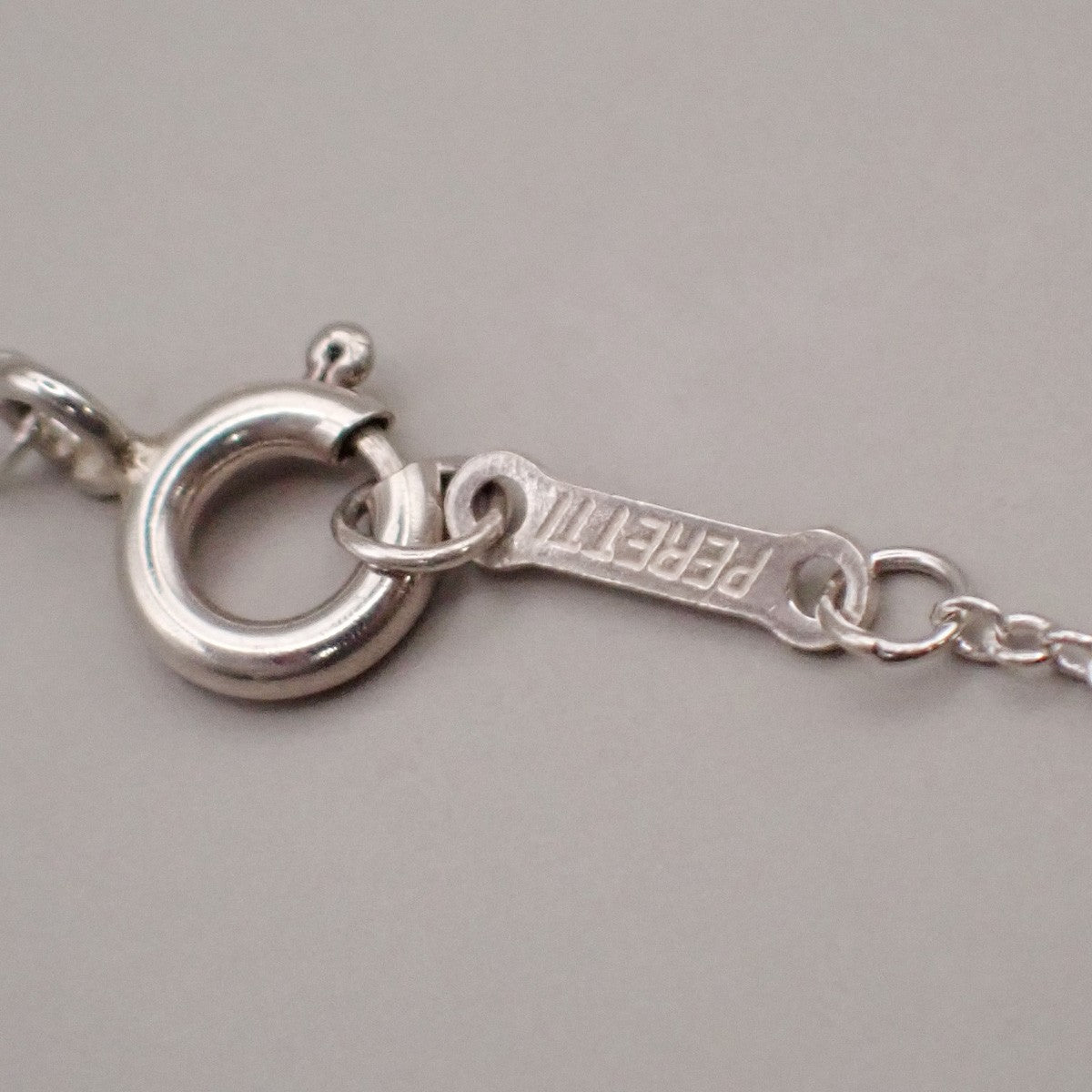 Tiffany & Co. Logo Tear Drop Chain Necklace Pendant Ag 925 Silver 09YH713