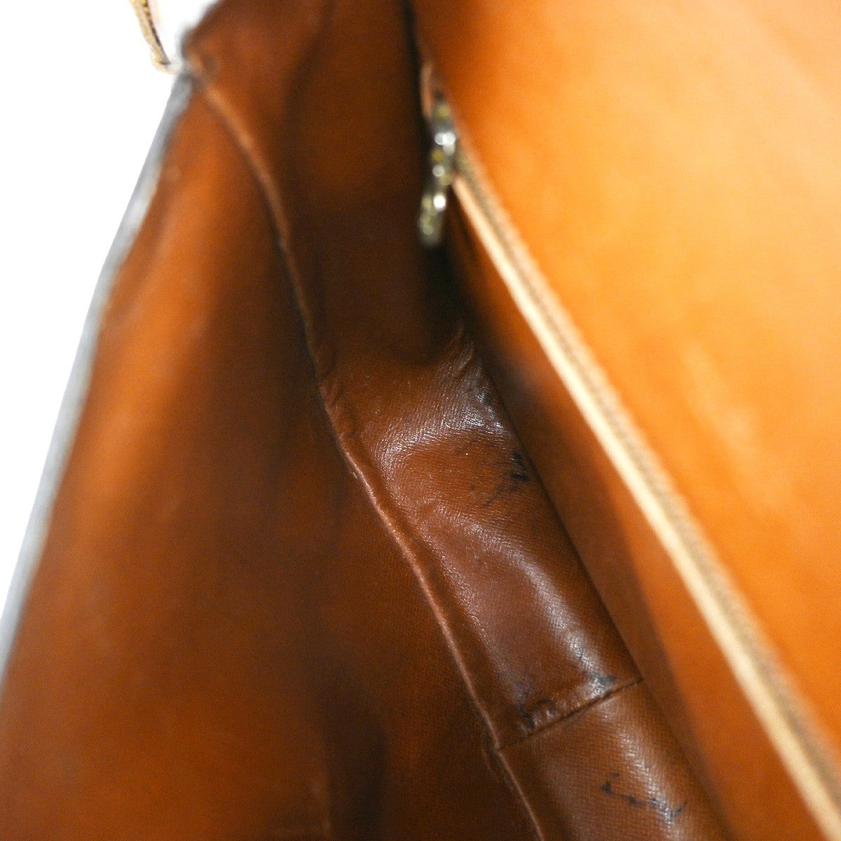 LOUIS VUITTON Saint Cloud GM Shoulder Bag Monogram Leather Brown M51242 64KP074