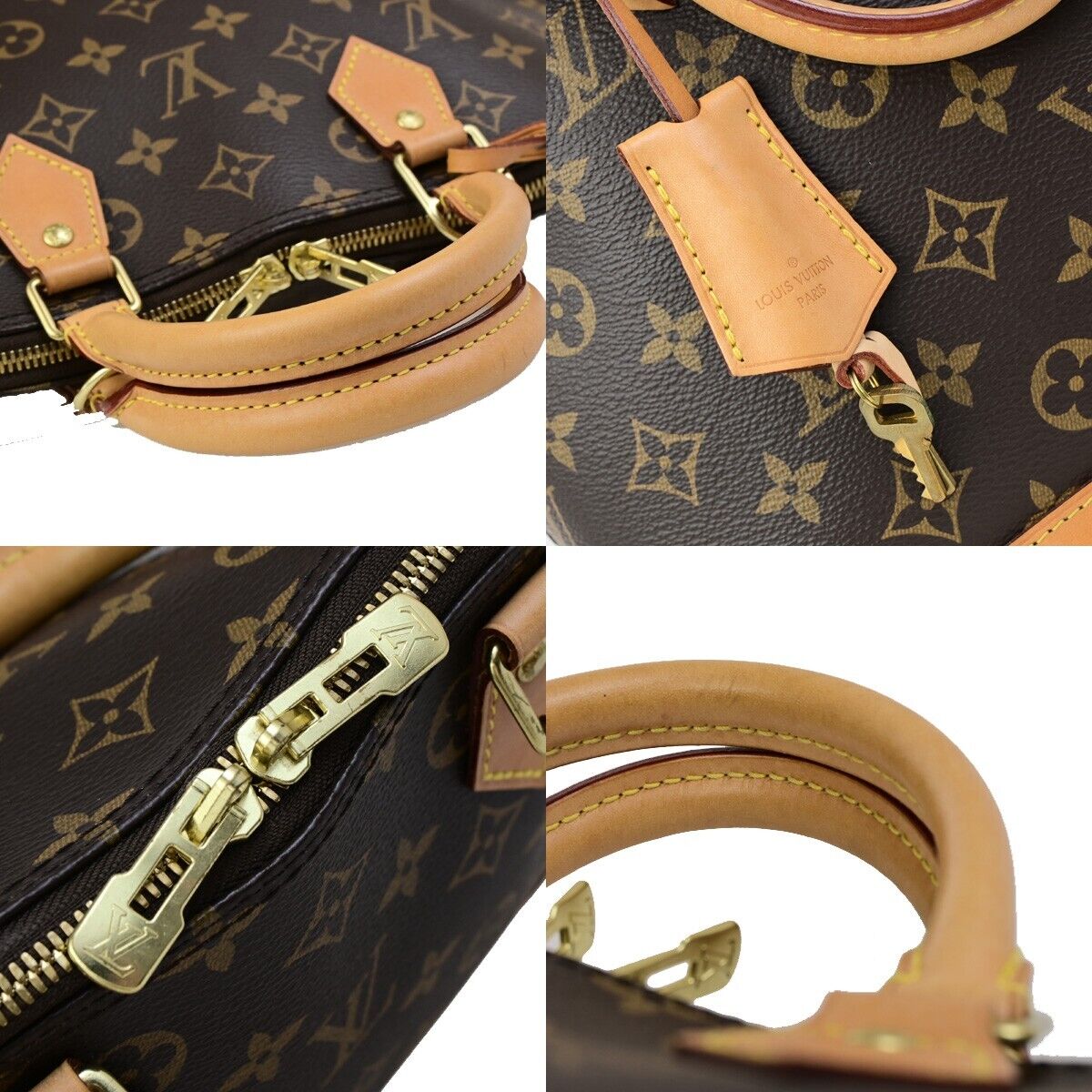 LOUIS VUITTON LV Logo Alma PM Hand Bag Monogram Leather BN France M53151 59ED044