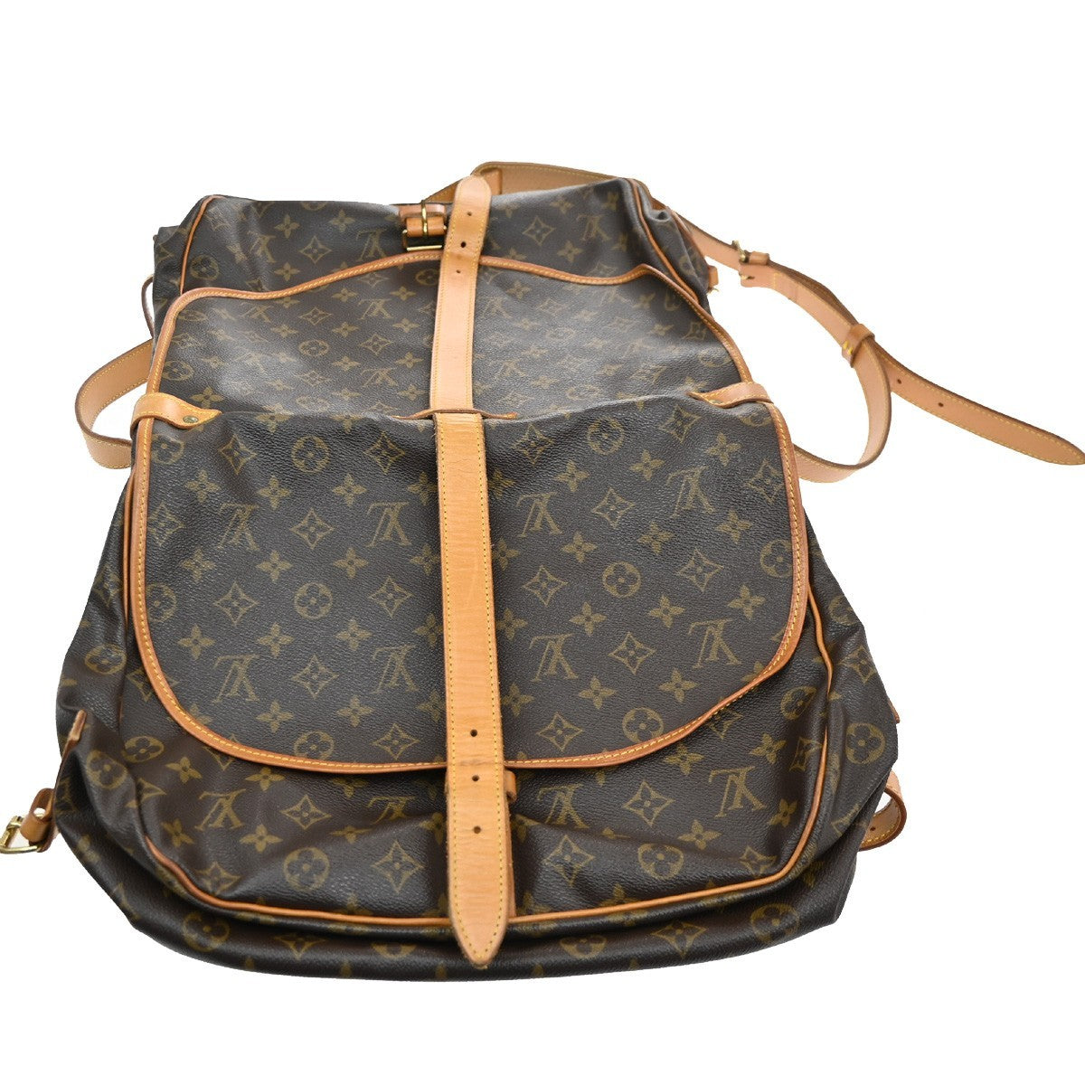 LOUIS VUITTON Saumur 35 Shoulder Bag Monogram Leather BN France M42254 12MA007