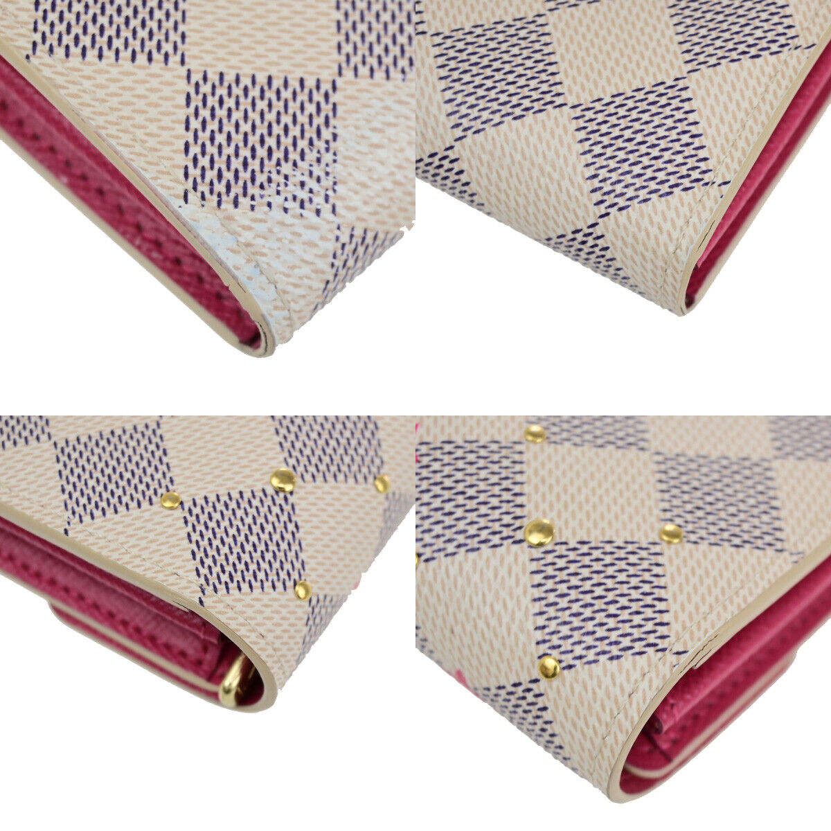 LOUIS VUITTON Portefeuille Sarah Long Bifold Wallet Damier Azur N45296 19SJ327