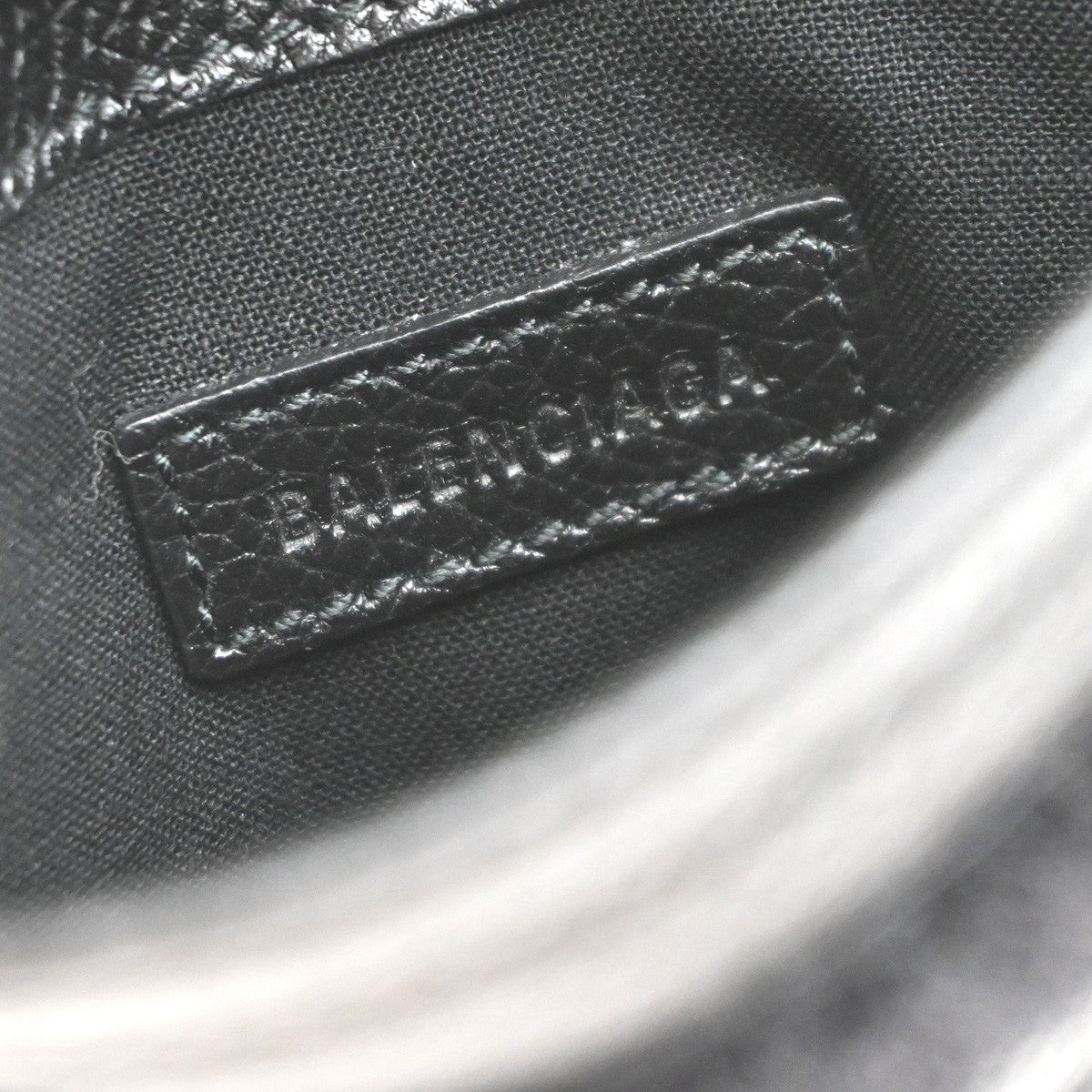 BALENCIAGA Logo Explorer Pouch Mini Shoulder Bag Leather Black SHW Italy 82RF930