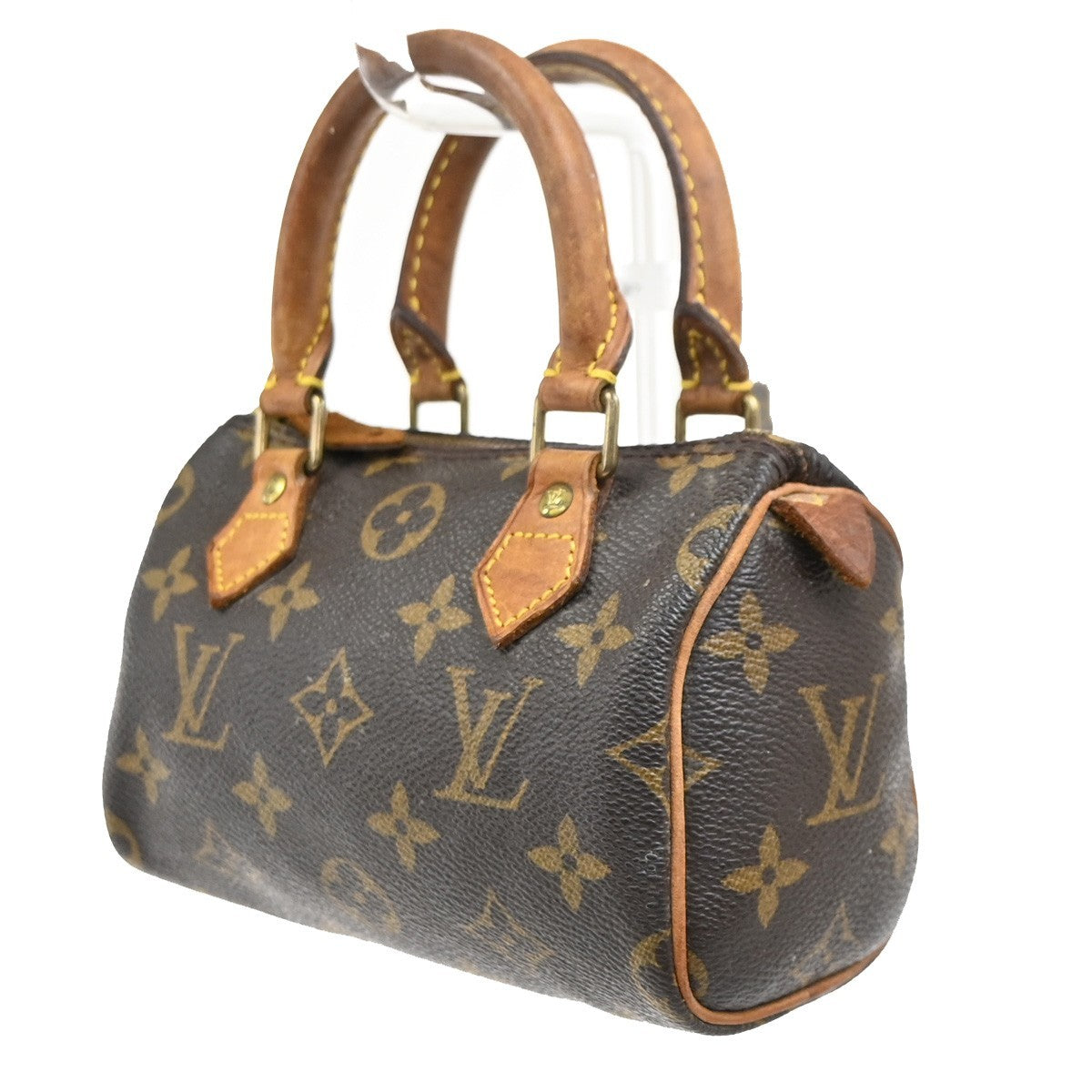 LOUIS VUITTON Mini Speedy Hand Bag Monogram Leather Brown M41534 12MA600