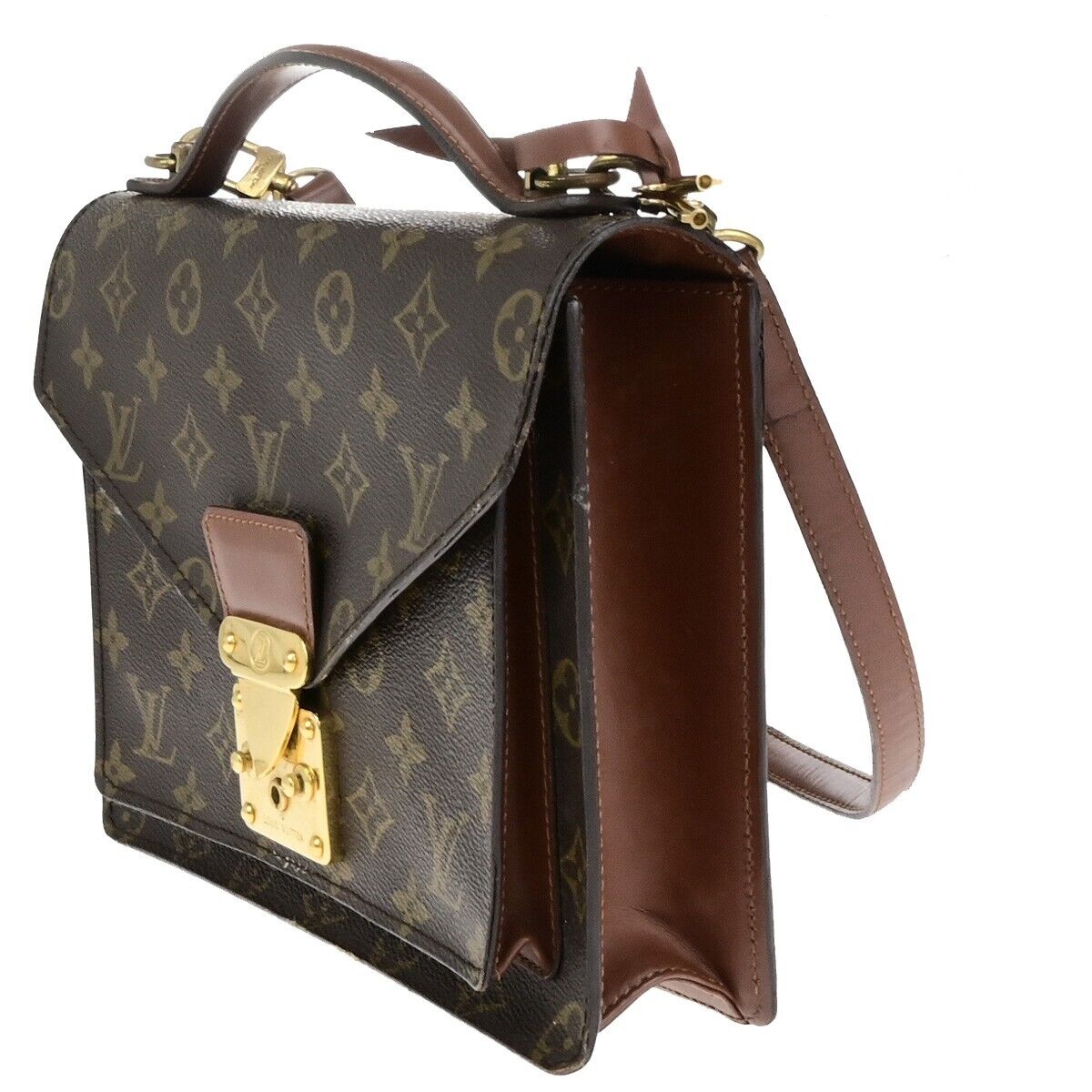 LOUIS VUITTON Monceau 26 2Way Shoulder Hand Bag Monogram Leather M51187 73ED226