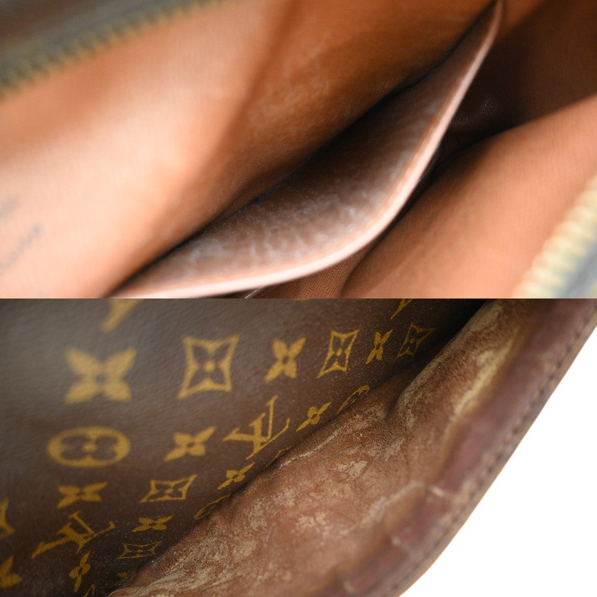 LOUIS VUITTON Compiegne 28 Clutch Bag Monogram Leather Brown GHW M51845 65KP317