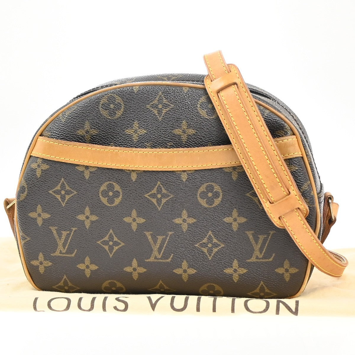 LOUIS VUITTON Blois Crossbody Shoulder Bag Monogram Leather Brown M51221 79MA412