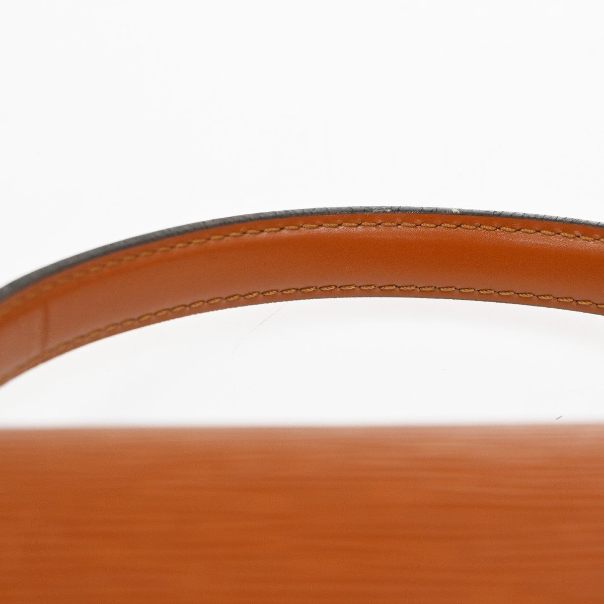 LOUIS VUITTON Logo Malesherbes Hand Bag Epi Leather Brown France M52373 83CA719