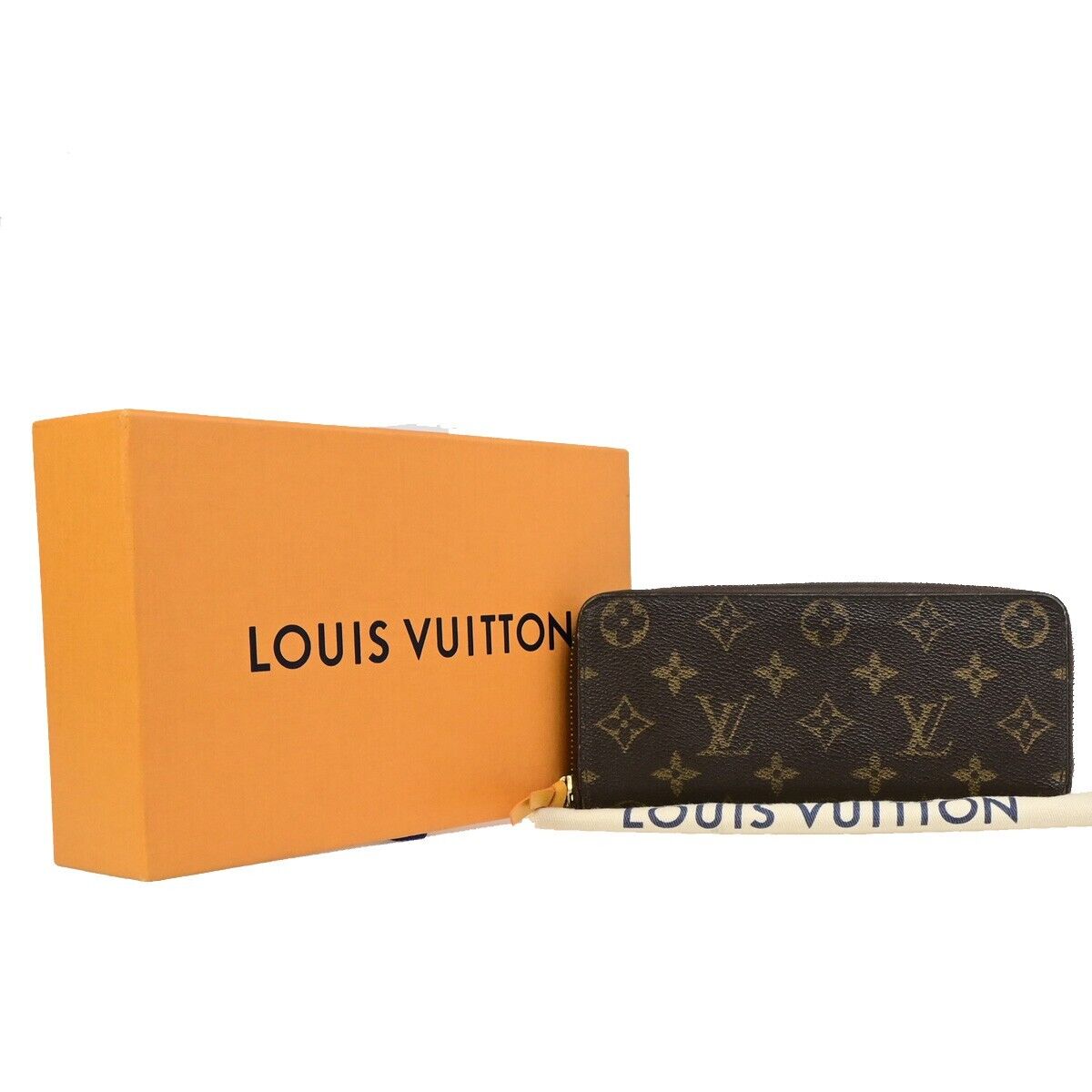 LOUIS VUITTON Portefeuille Clemence Long Wallet Monogram Brown M60744 83ED165