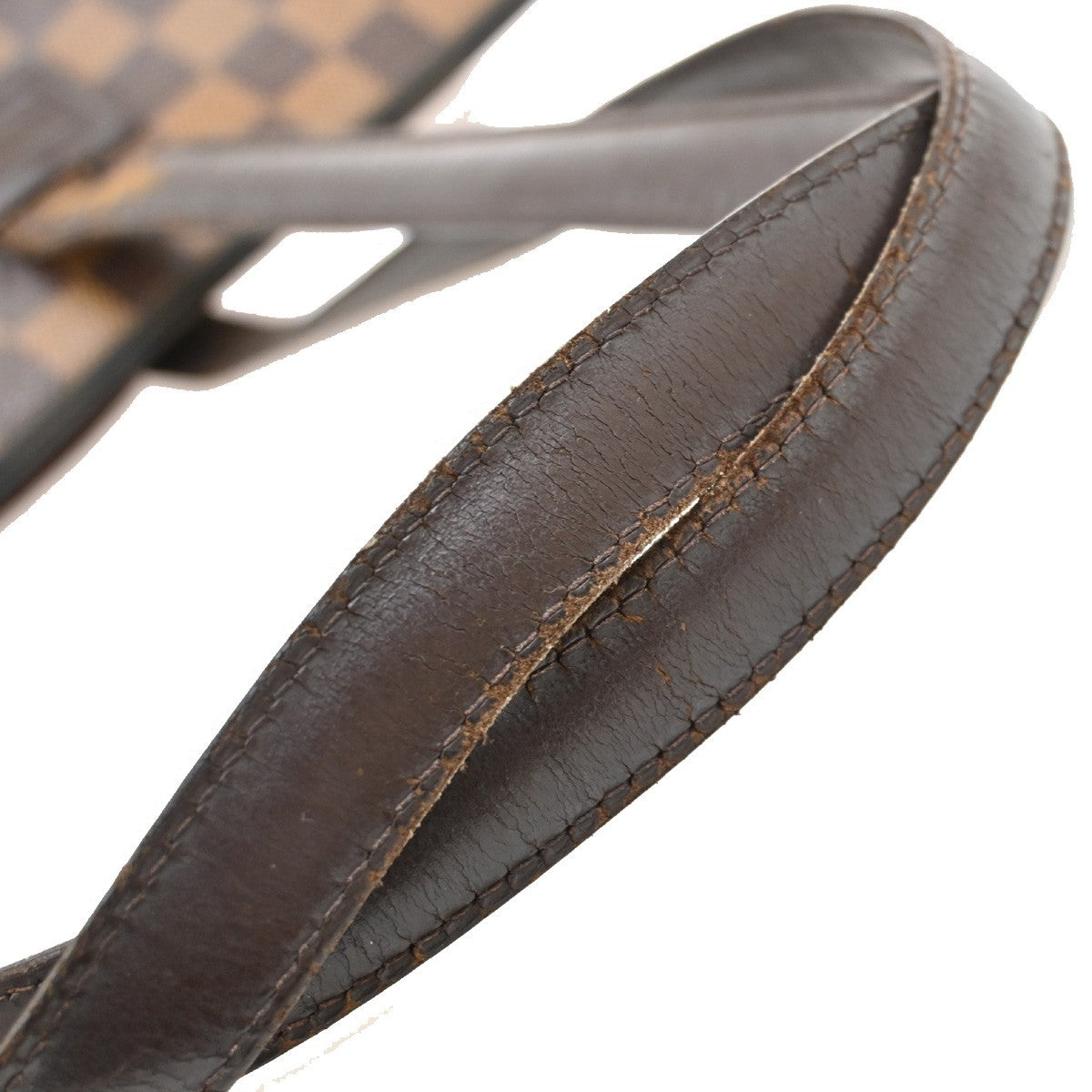 LOUIS VUITTON Parioli PM Shoulder Bag Damier Ebene Leather Brown N51123 32EF886
