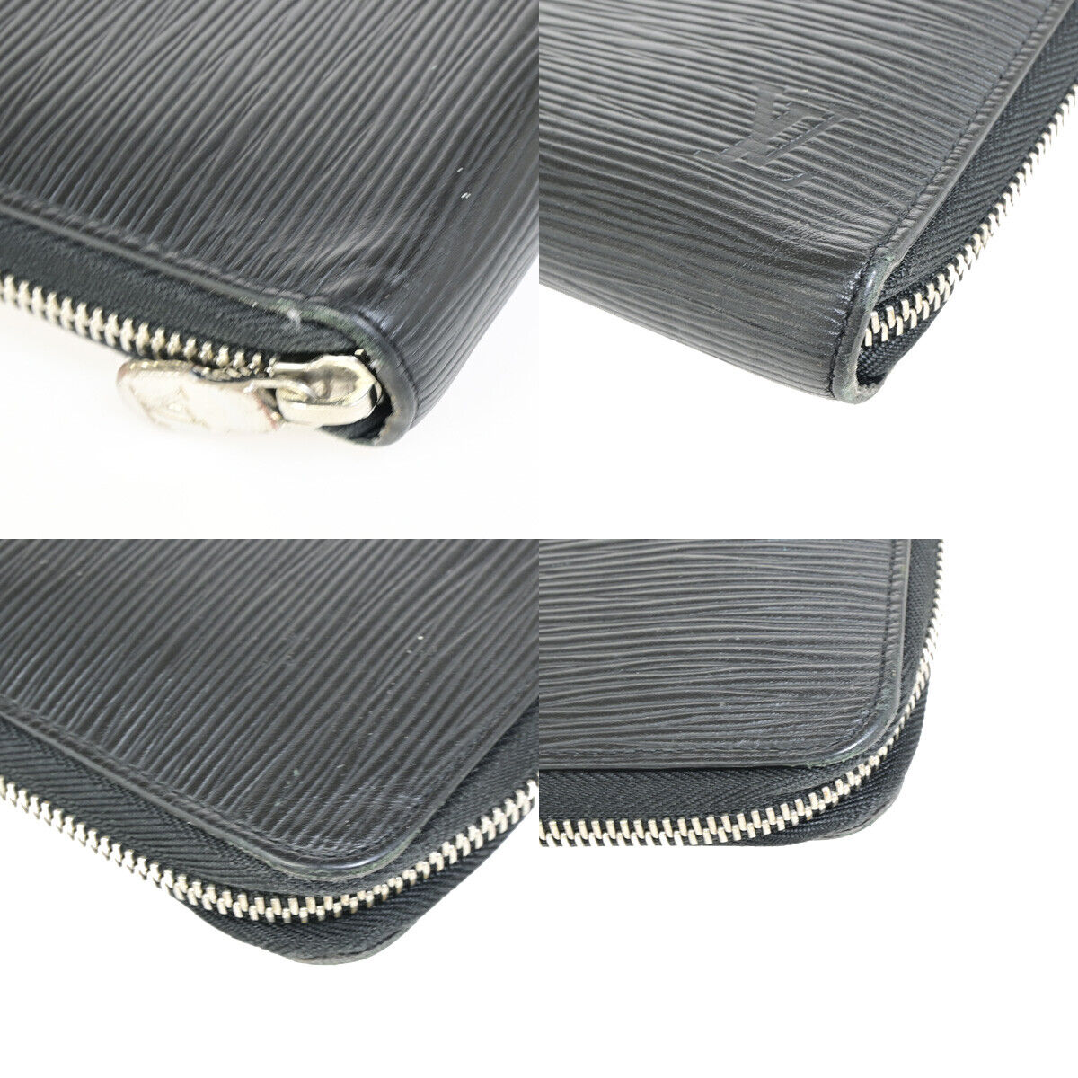 LOUIS VUITTON Zippy Organizer Long Wallet Epi Leather Black SHW M62643 69YF748