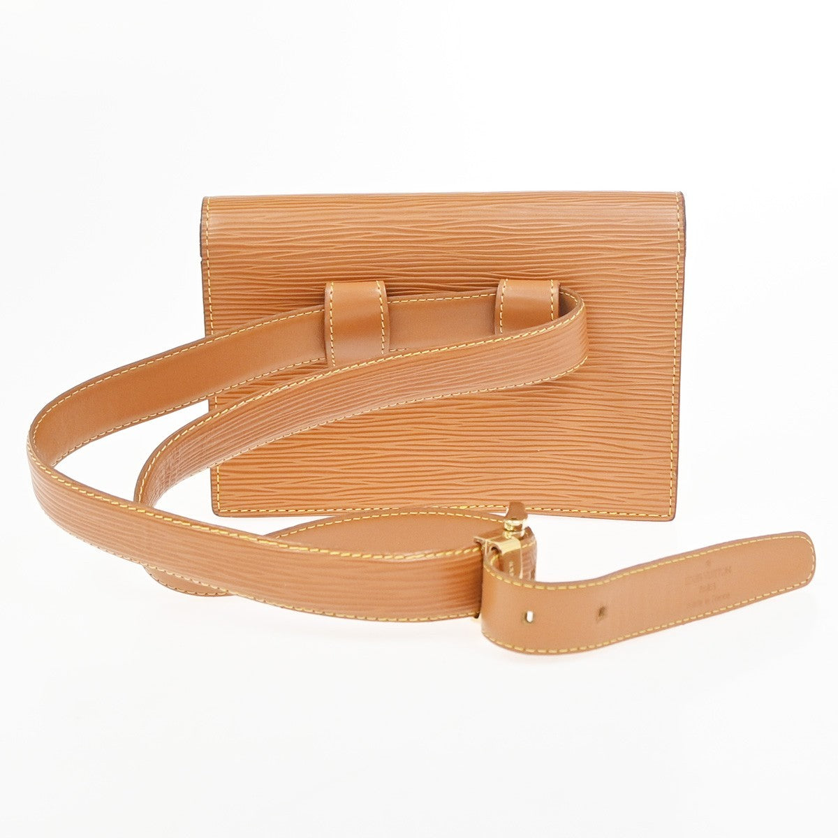 LOUIS VUITTON Santur Tilsit Bum Bag Epi Leather 85/34 Brown GHW M52603 33ZA333