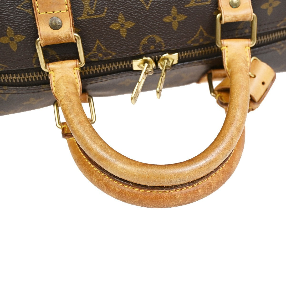 LOUIS VUITTON Keepall 50 Travel Hand Bag Monogram Leather Brown M41426 88FB594