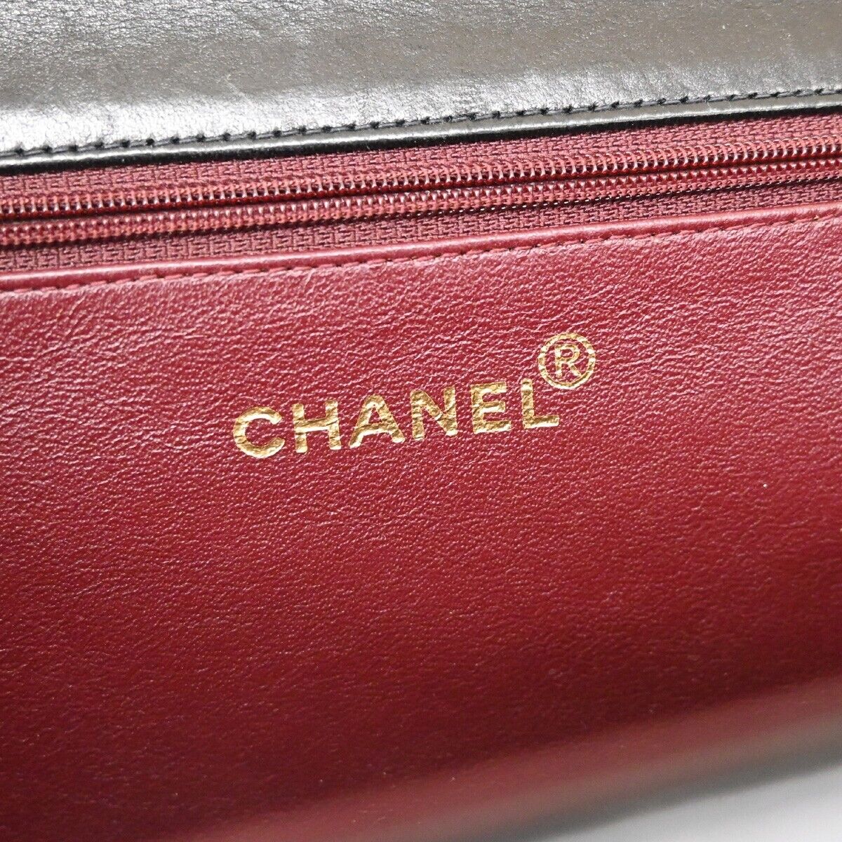 CHANEL CC Matelasse 23 Full Flap Chain Shoulder Bag Leather Black GHW 889RF068