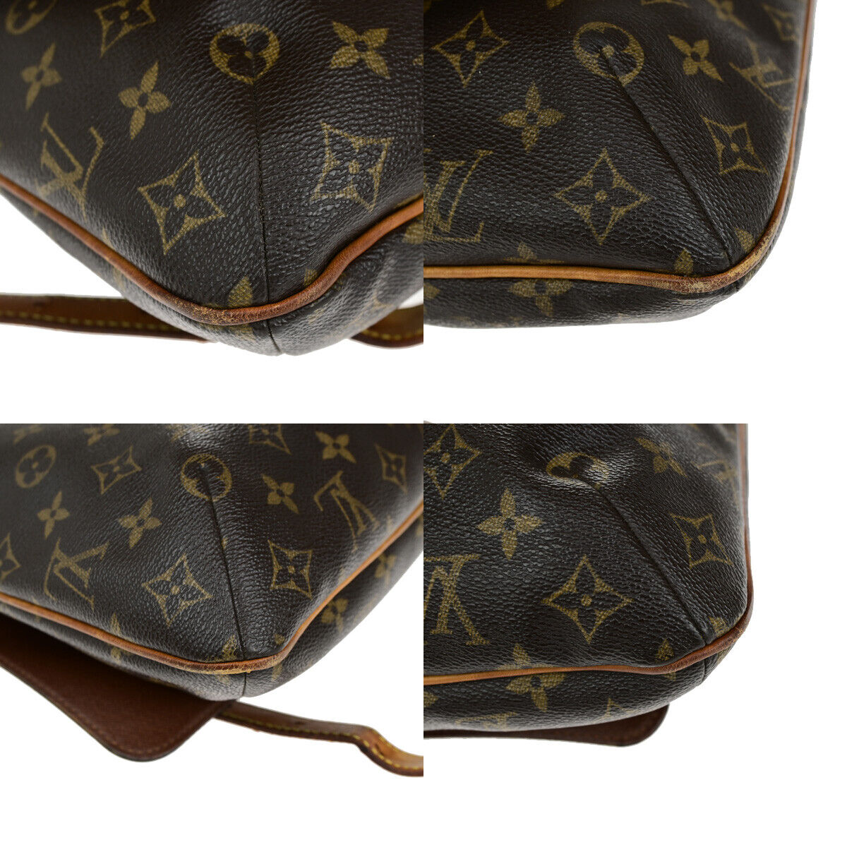 LOUIS VUITTON Musette Shoulder Bag Monogram Leather Brown France M51256 67SJ465